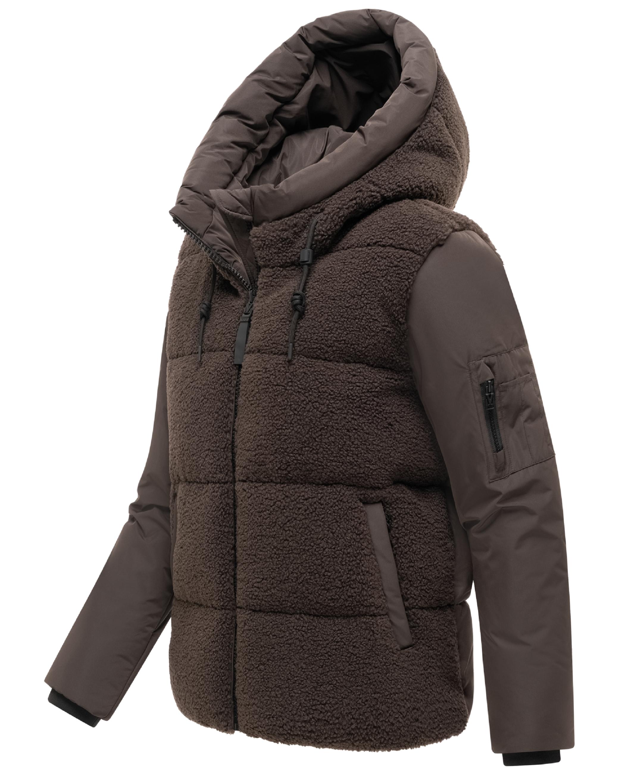 Gesteppte Teddyjacke "Elidee 16" Choco