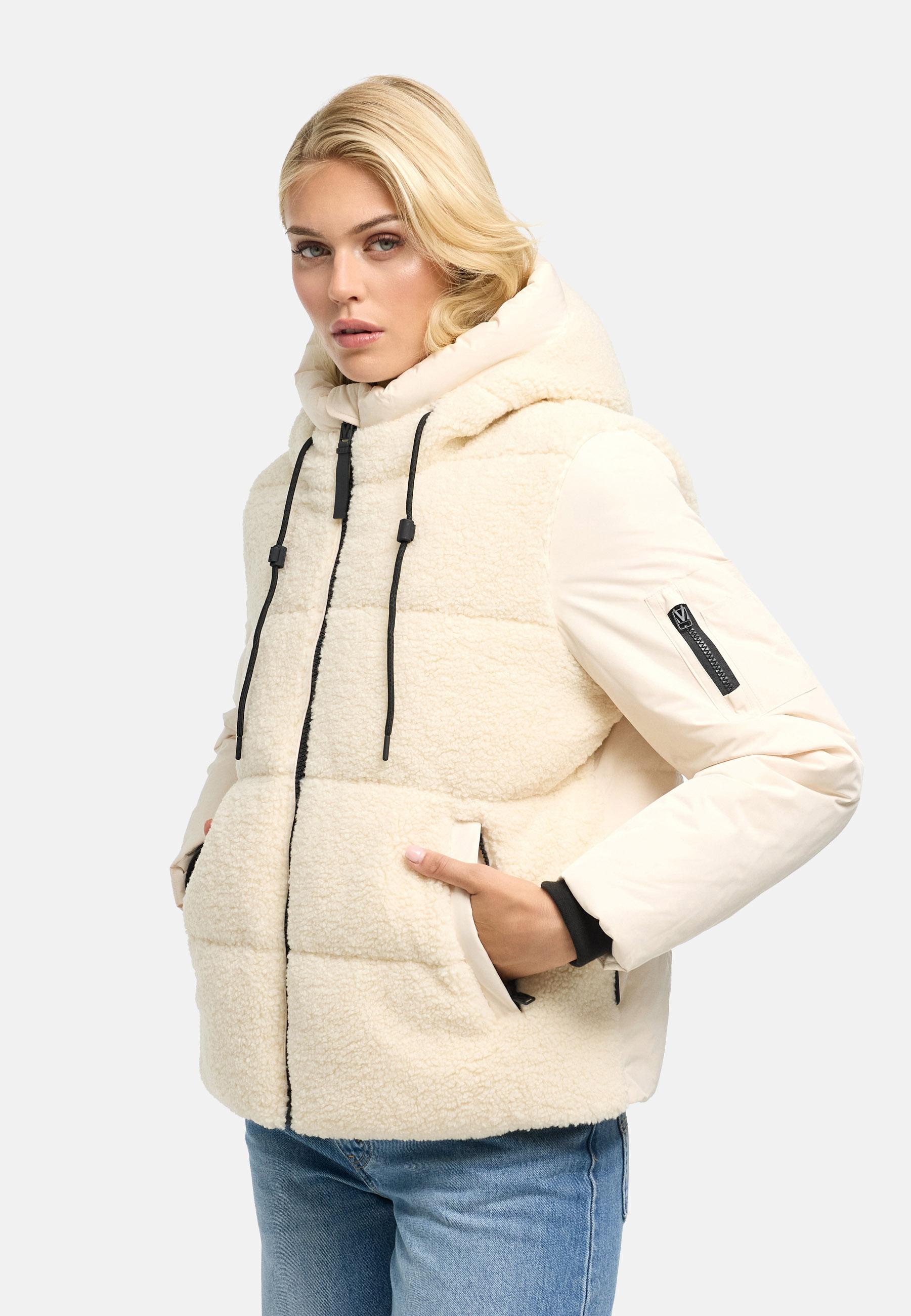 Gesteppte Teddyjacke "Elidee 16" Cream