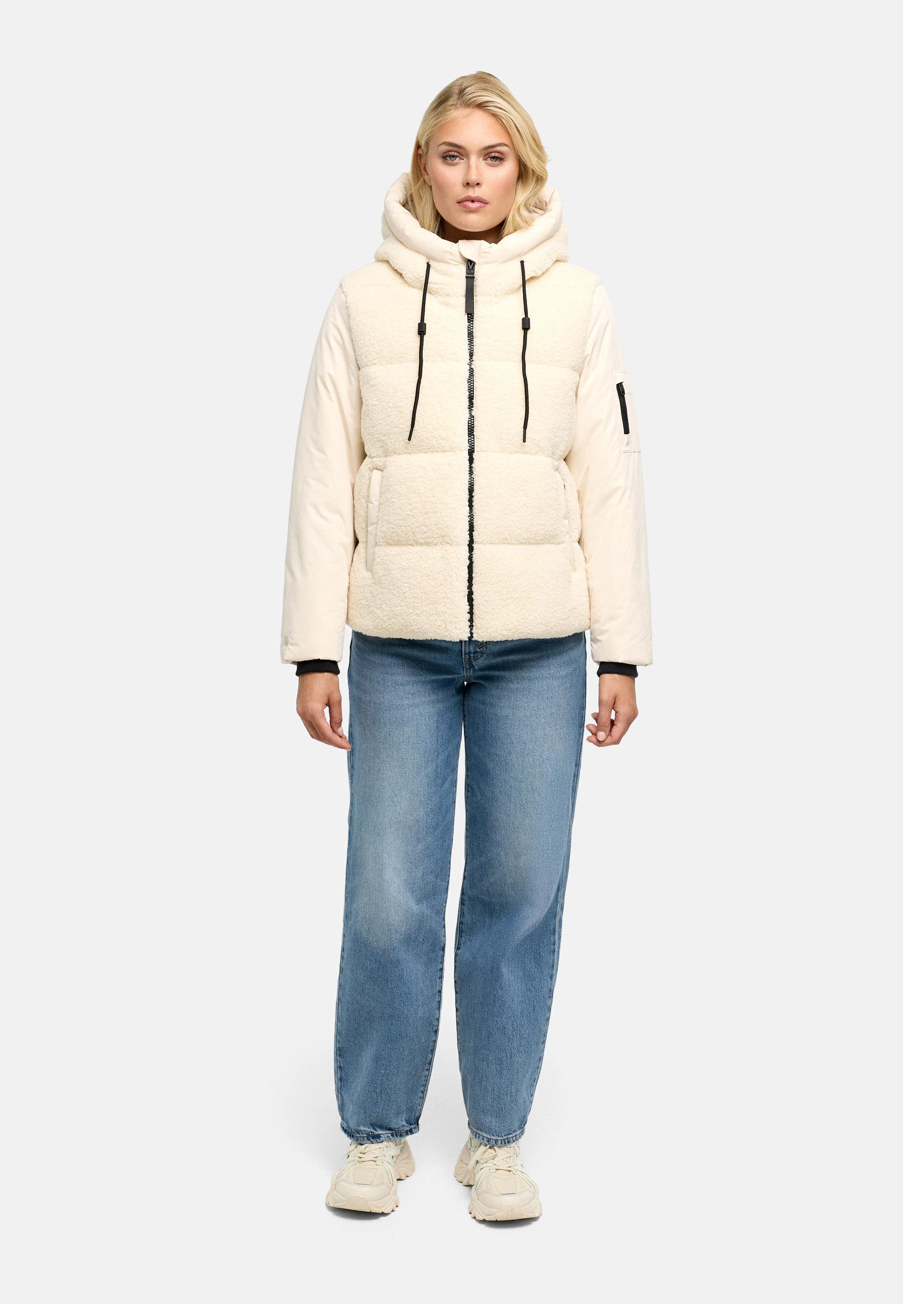 Gesteppte Teddyjacke "Elidee 16" Cream