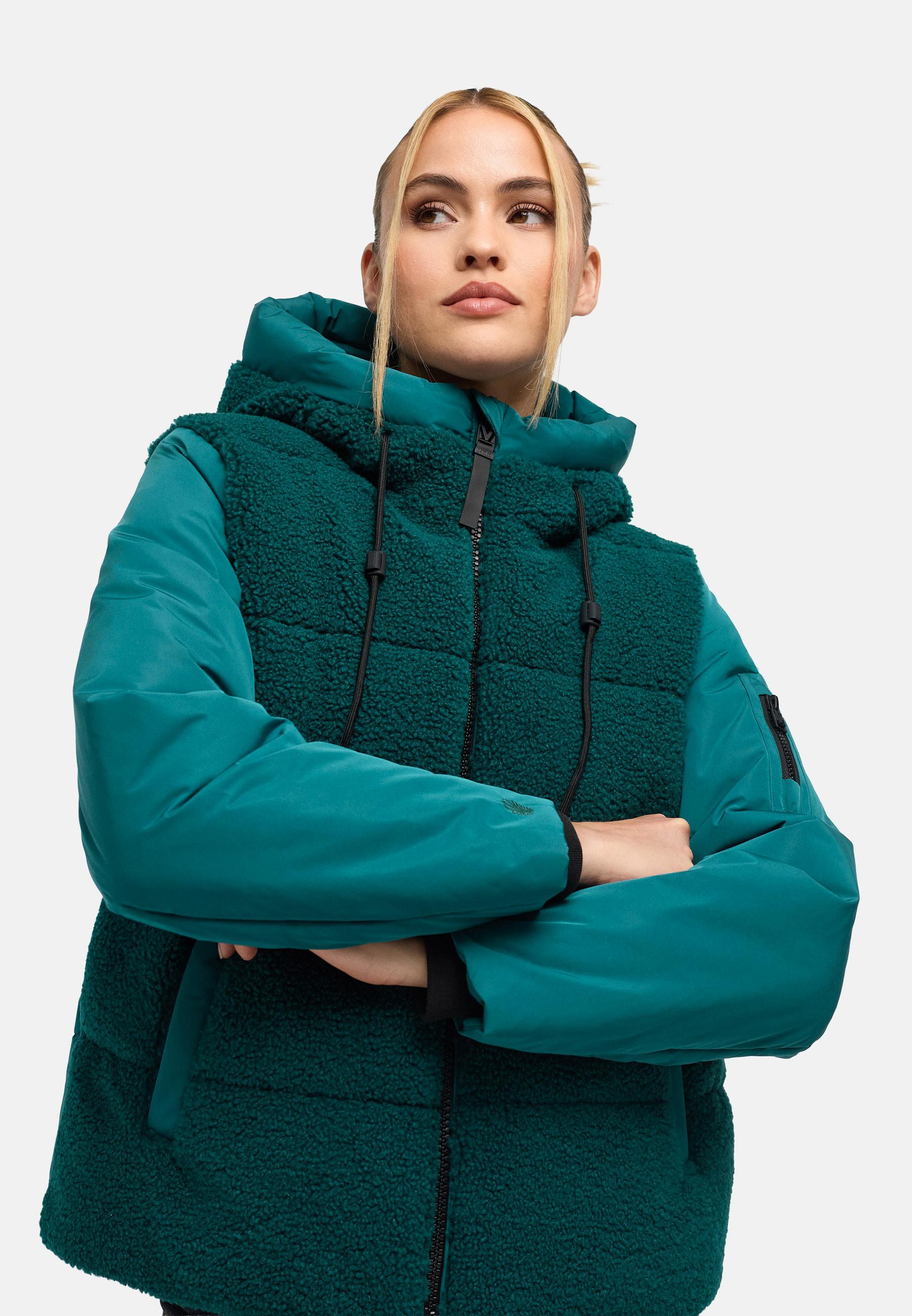 Gesteppte Teddyjacke "Elidee 16" Ocean Green