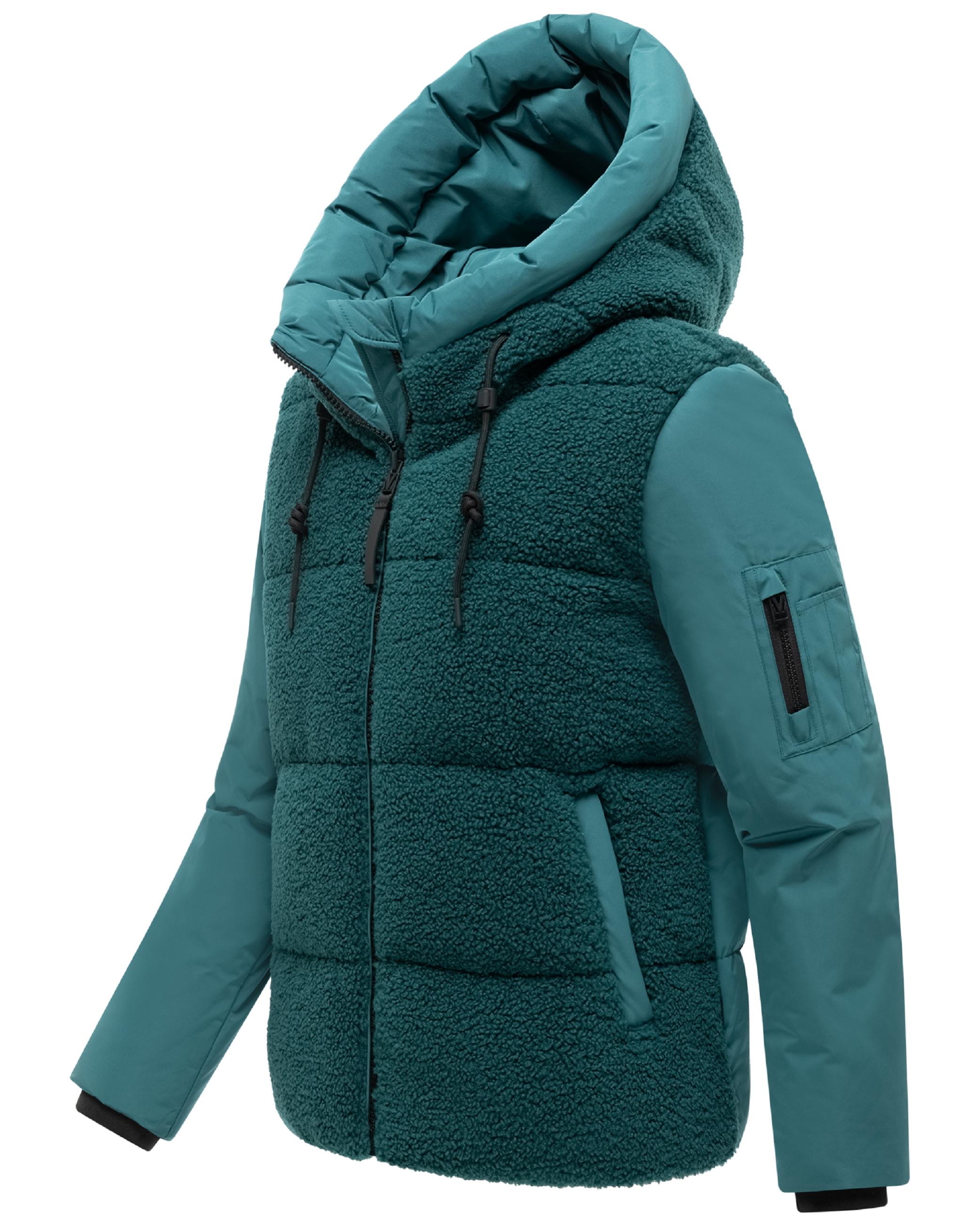 Gesteppte Teddyjacke "Elidee 16" Ocean Green