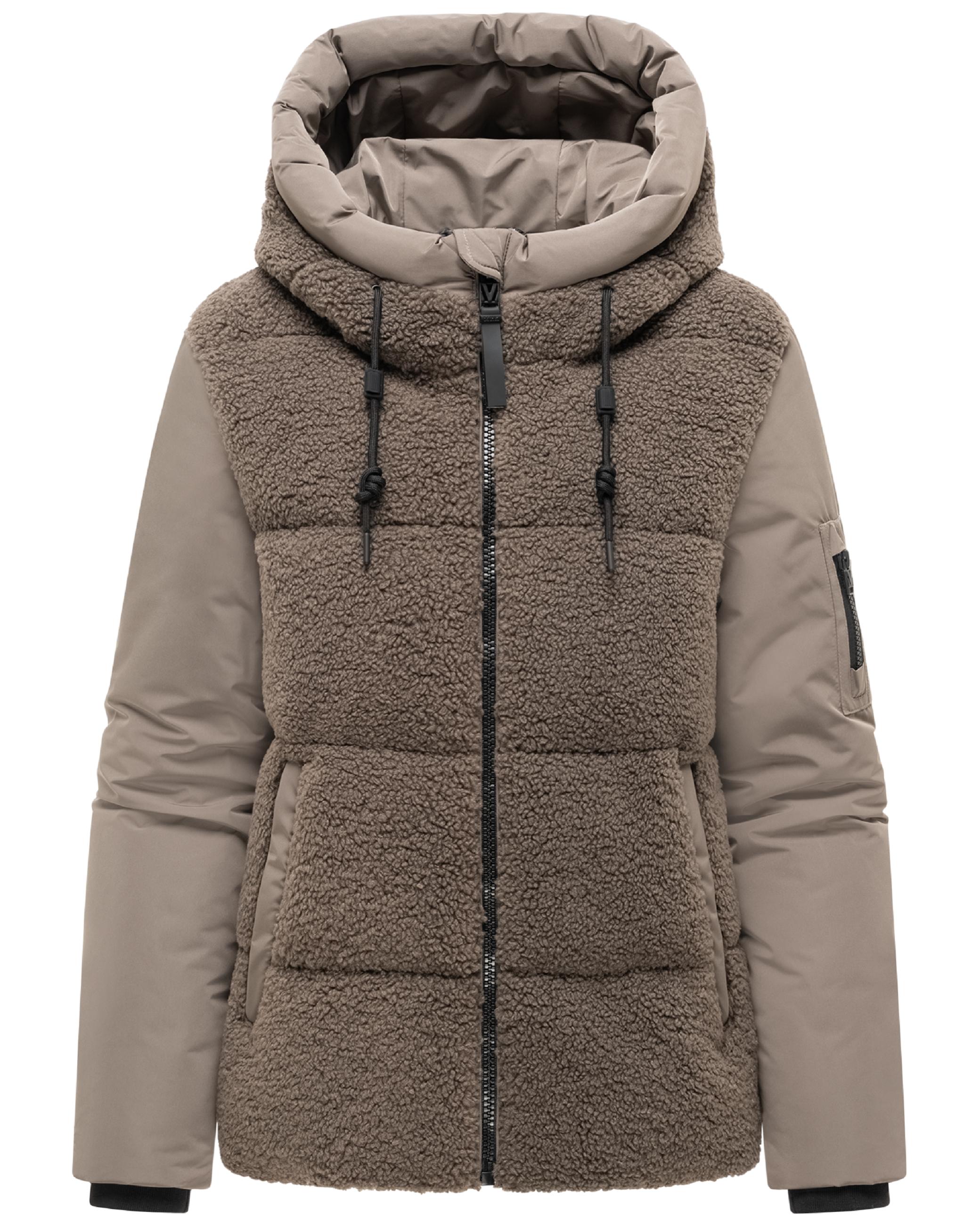 Gesteppte Teddyjacke "Elidee 16" Stone Brown