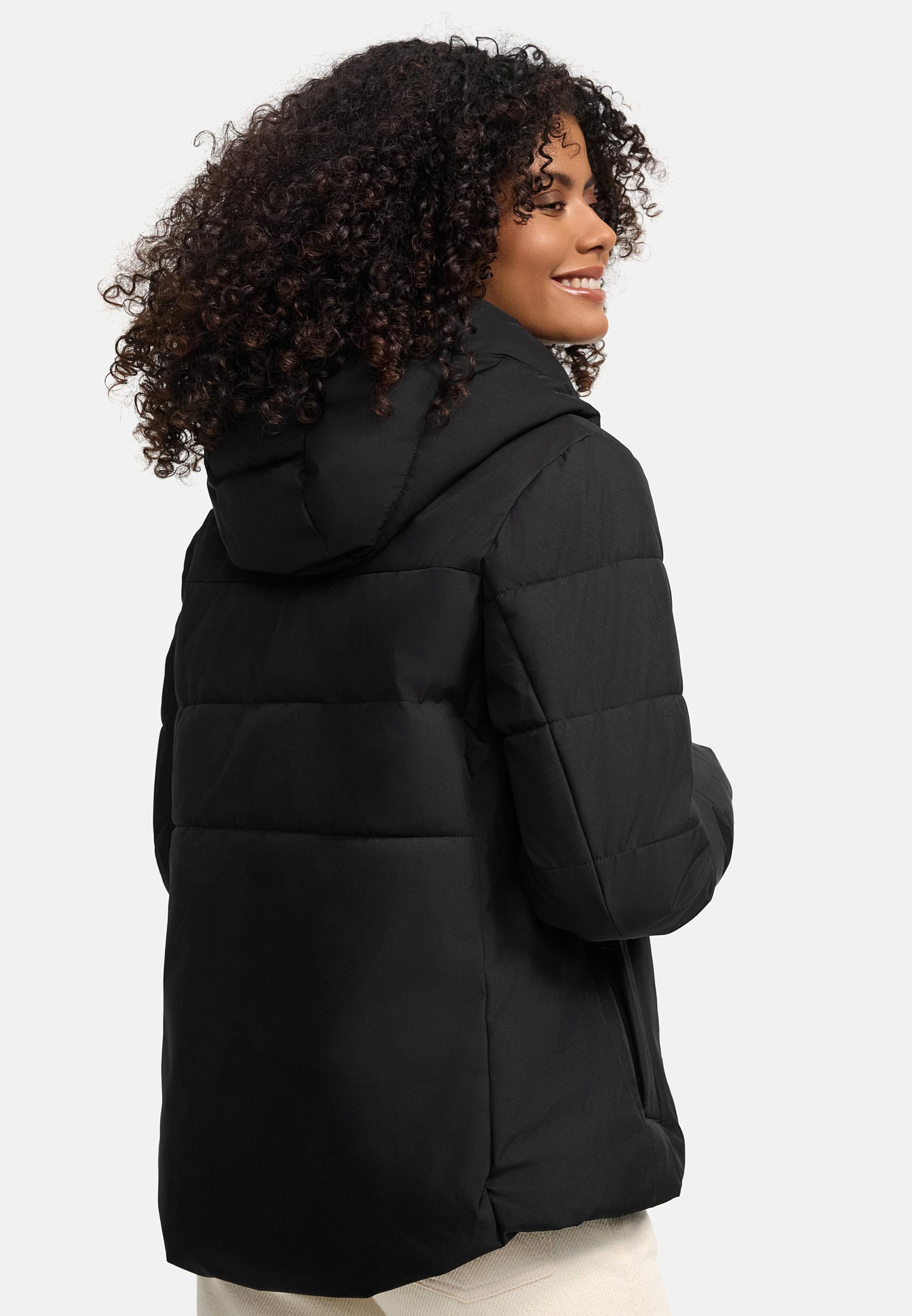 Steppjacke mit integrierten Rucksackträgern "Elira 16" Black