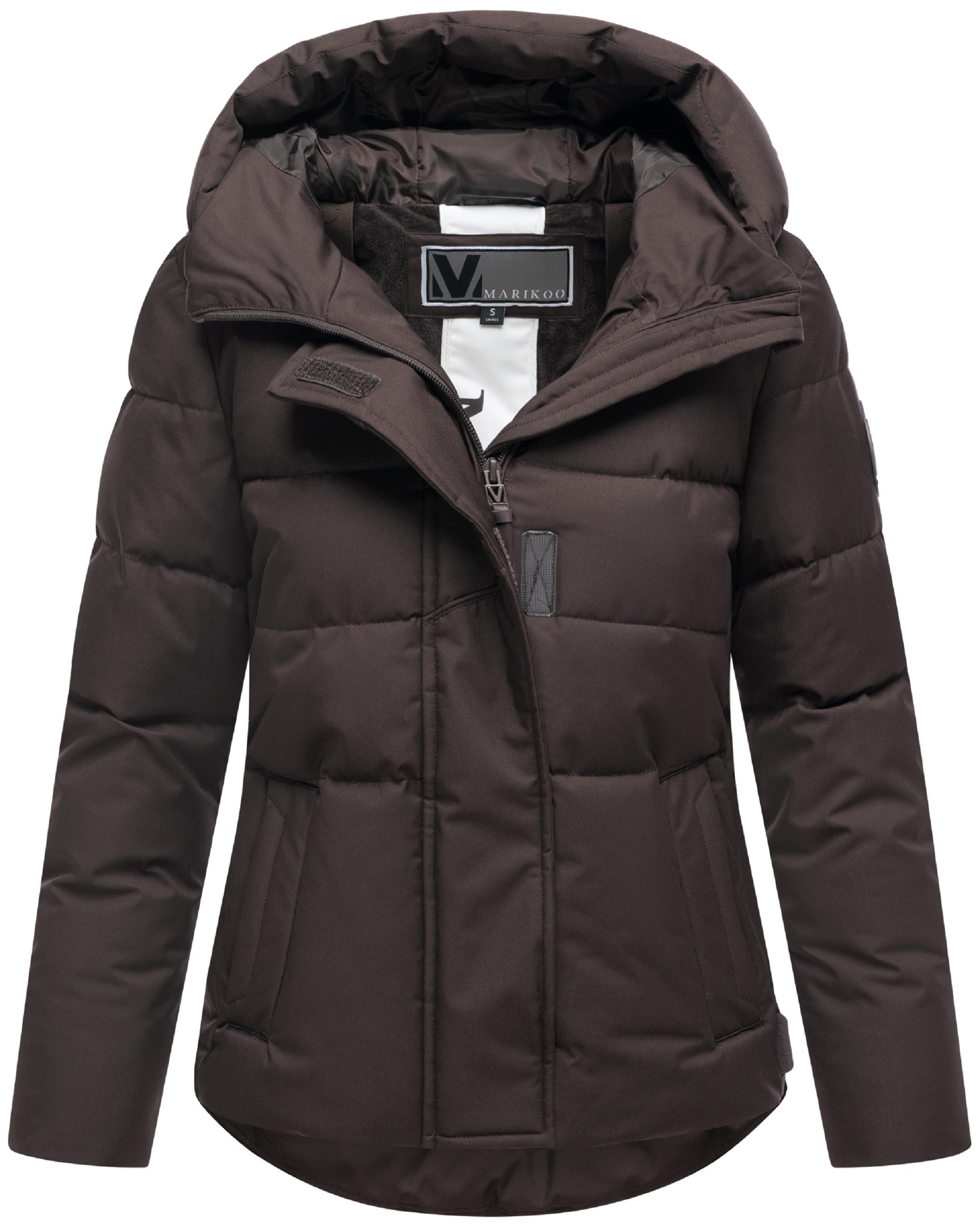 Steppjacke mit integrierten Rucksackträgern "Elira 16" Choco