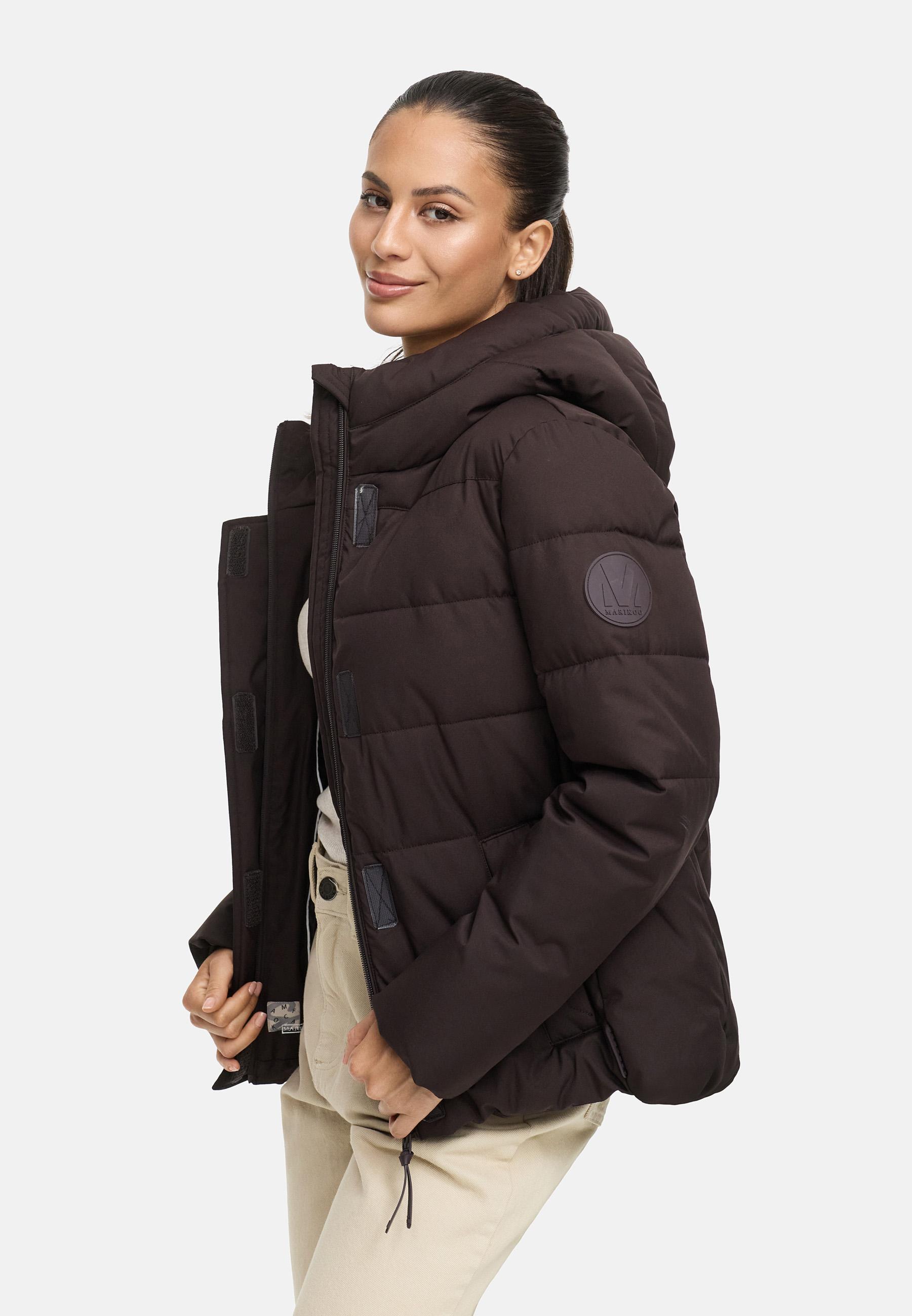 Steppjacke mit integrierten Rucksackträgern "Elira 16" Choco