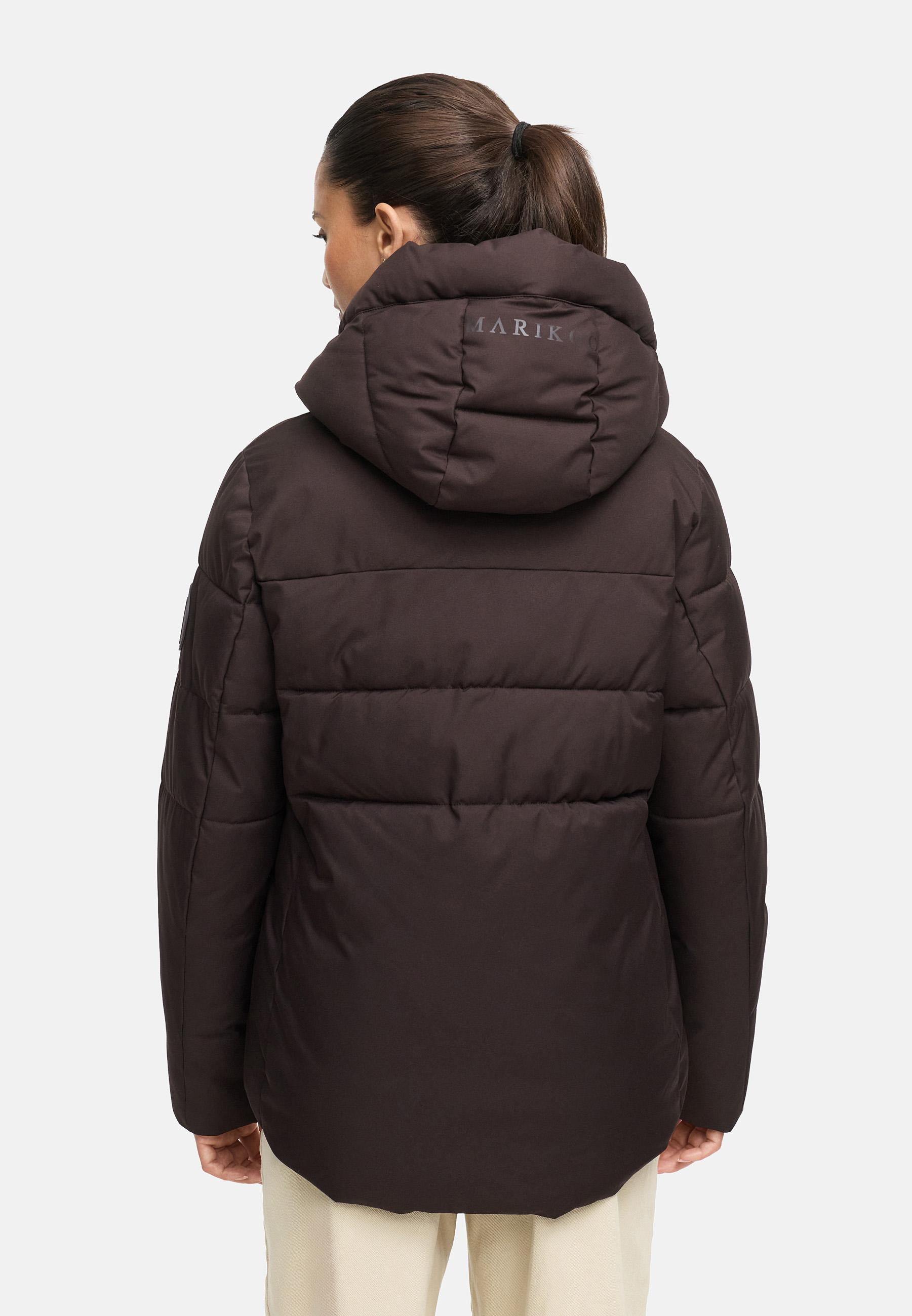 Steppjacke mit integrierten Rucksackträgern "Elira 16" Choco