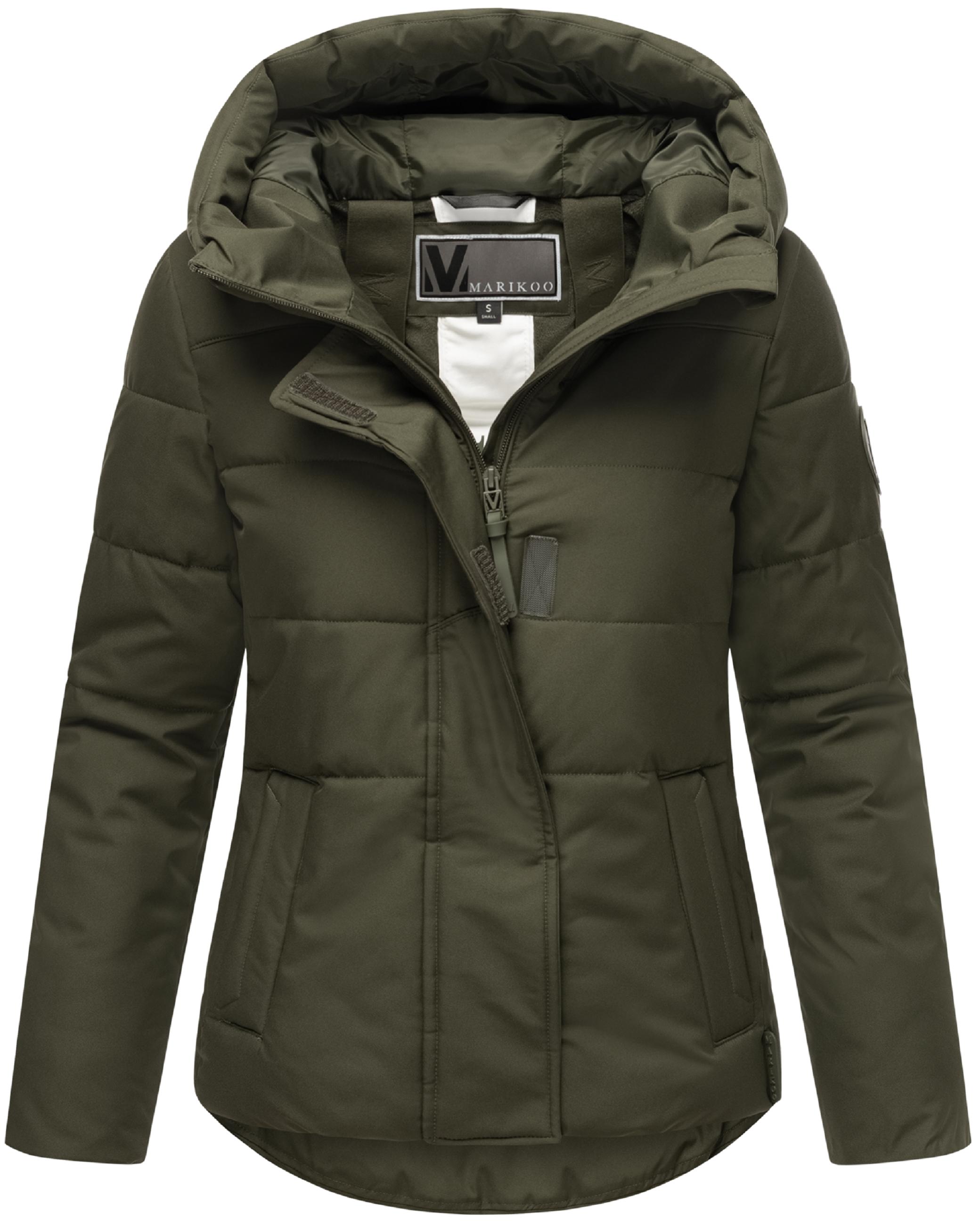 Steppjacke mit integrierten Rucksackträgern "Elira 16" Dark Olive