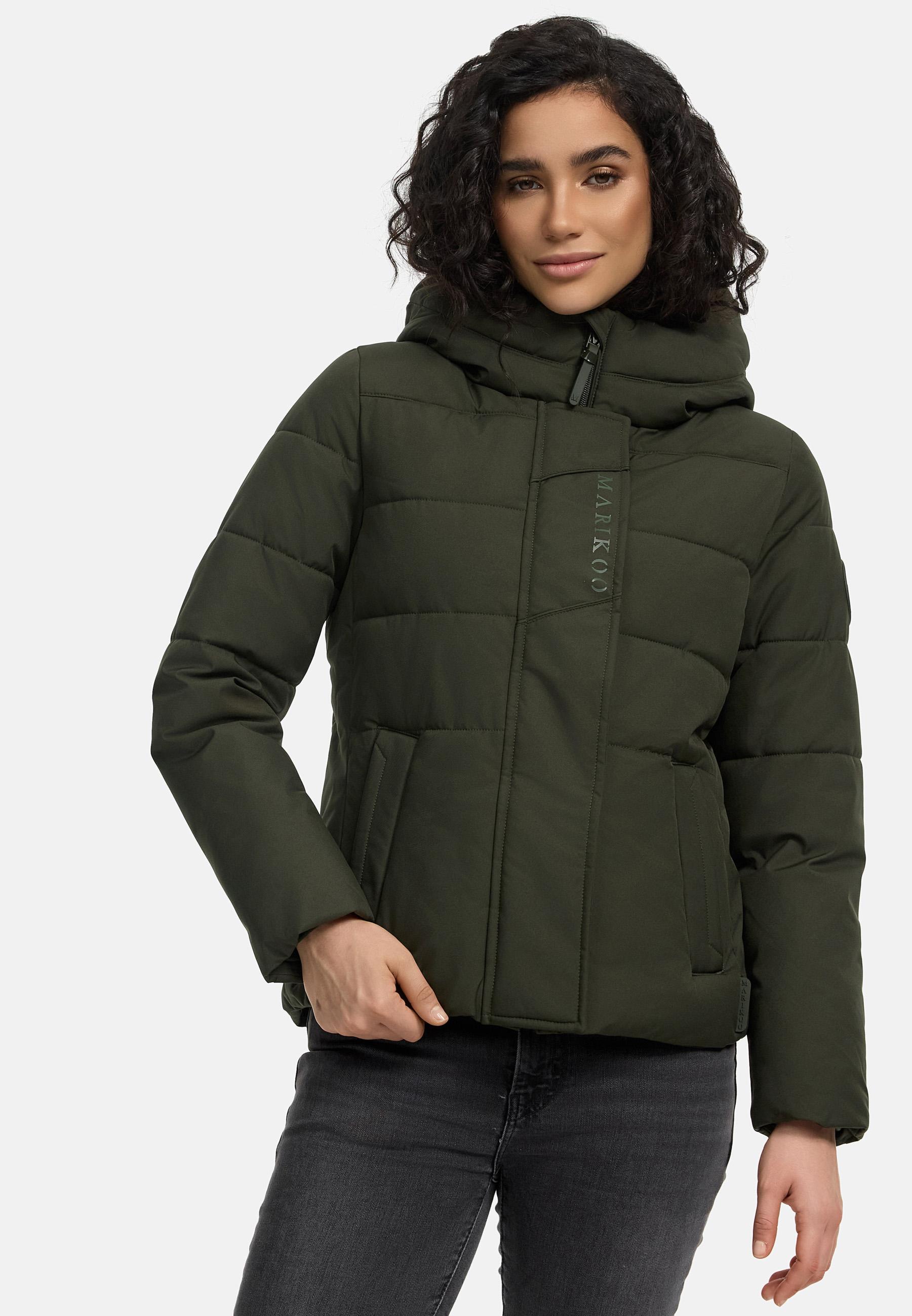 Steppjacke mit integrierten Rucksackträgern "Elira 16" Dark Olive