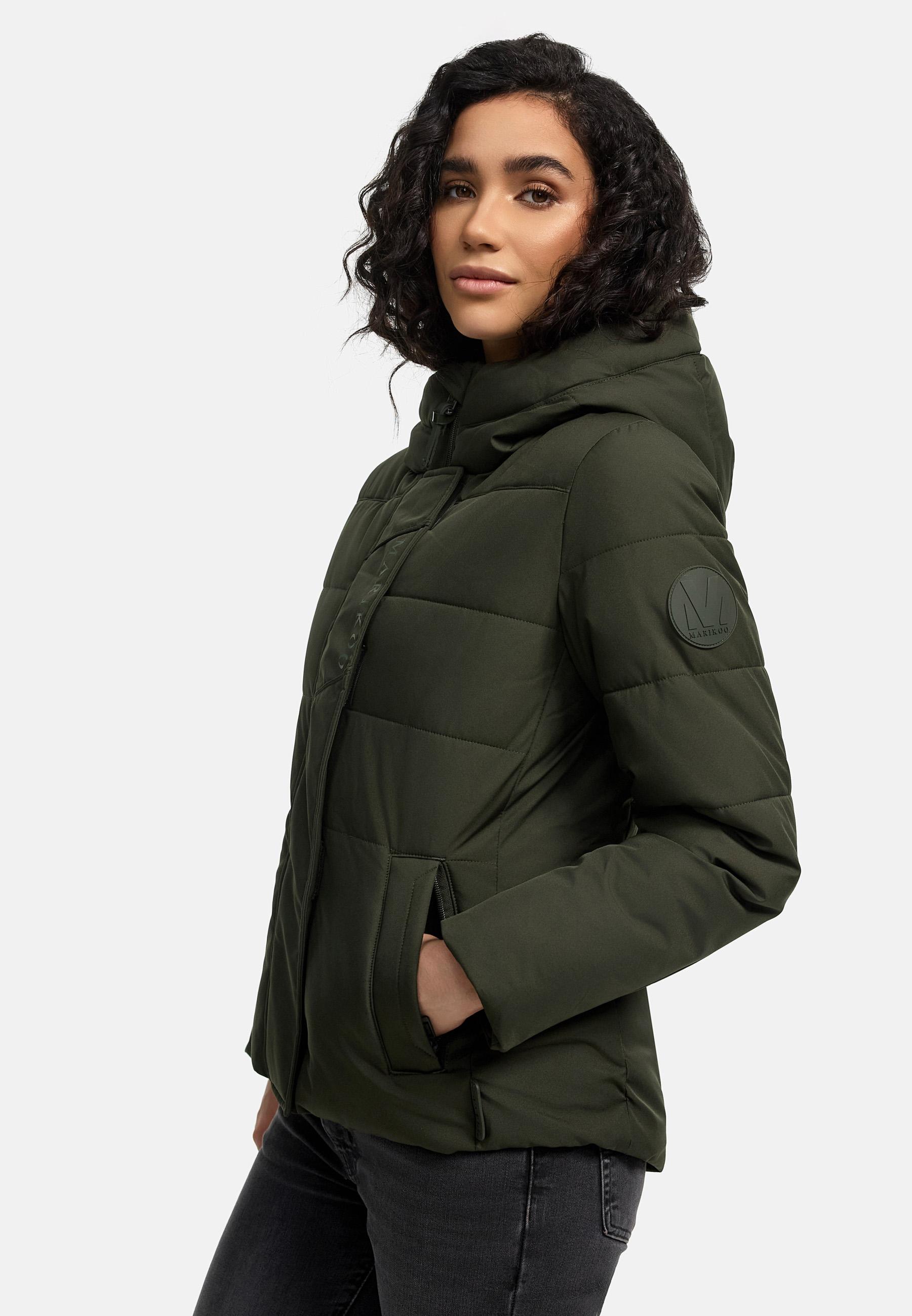 Steppjacke mit integrierten Rucksackträgern "Elira 16" Dark Olive