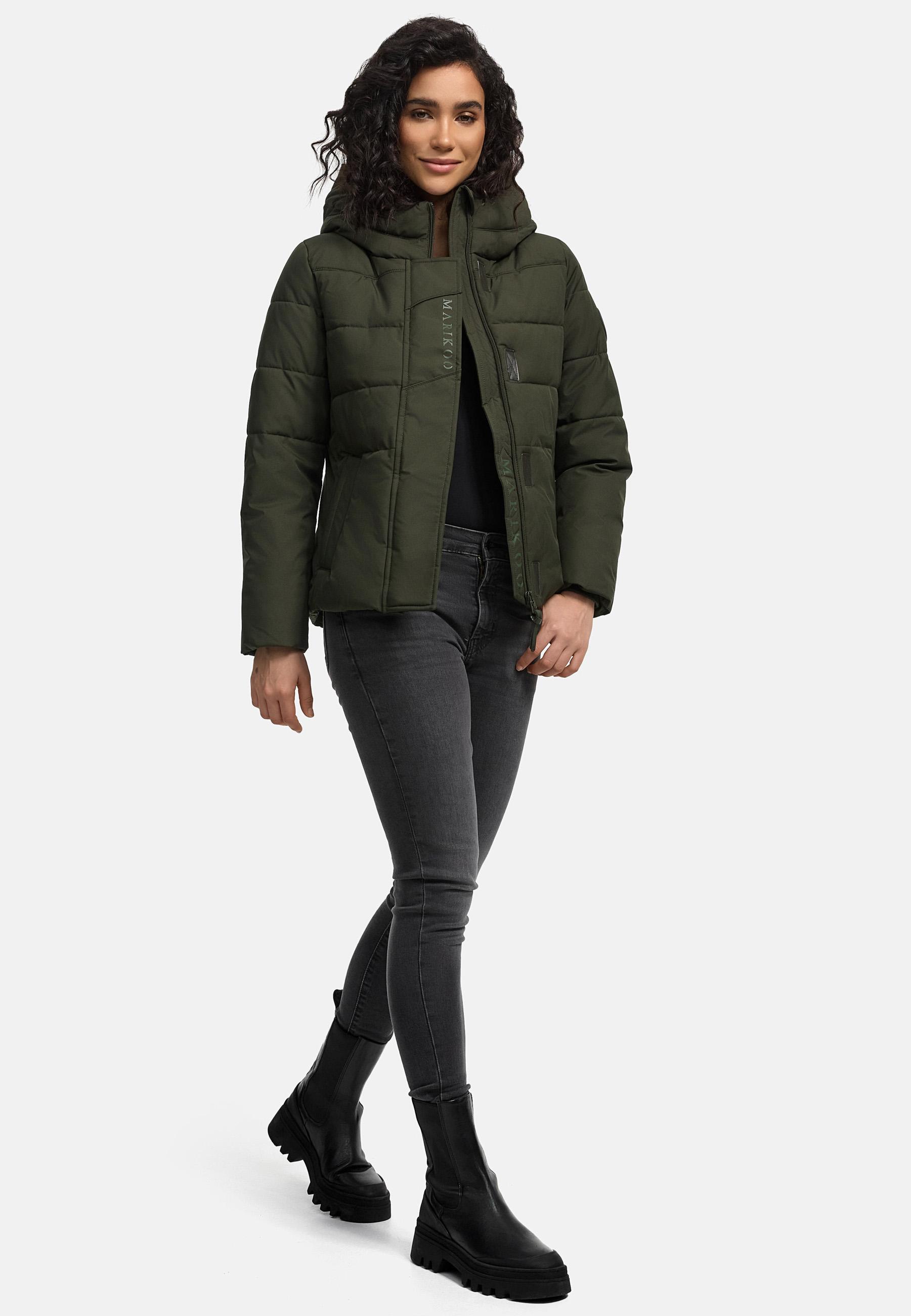 Steppjacke mit integrierten Rucksackträgern "Elira 16" Dark Olive