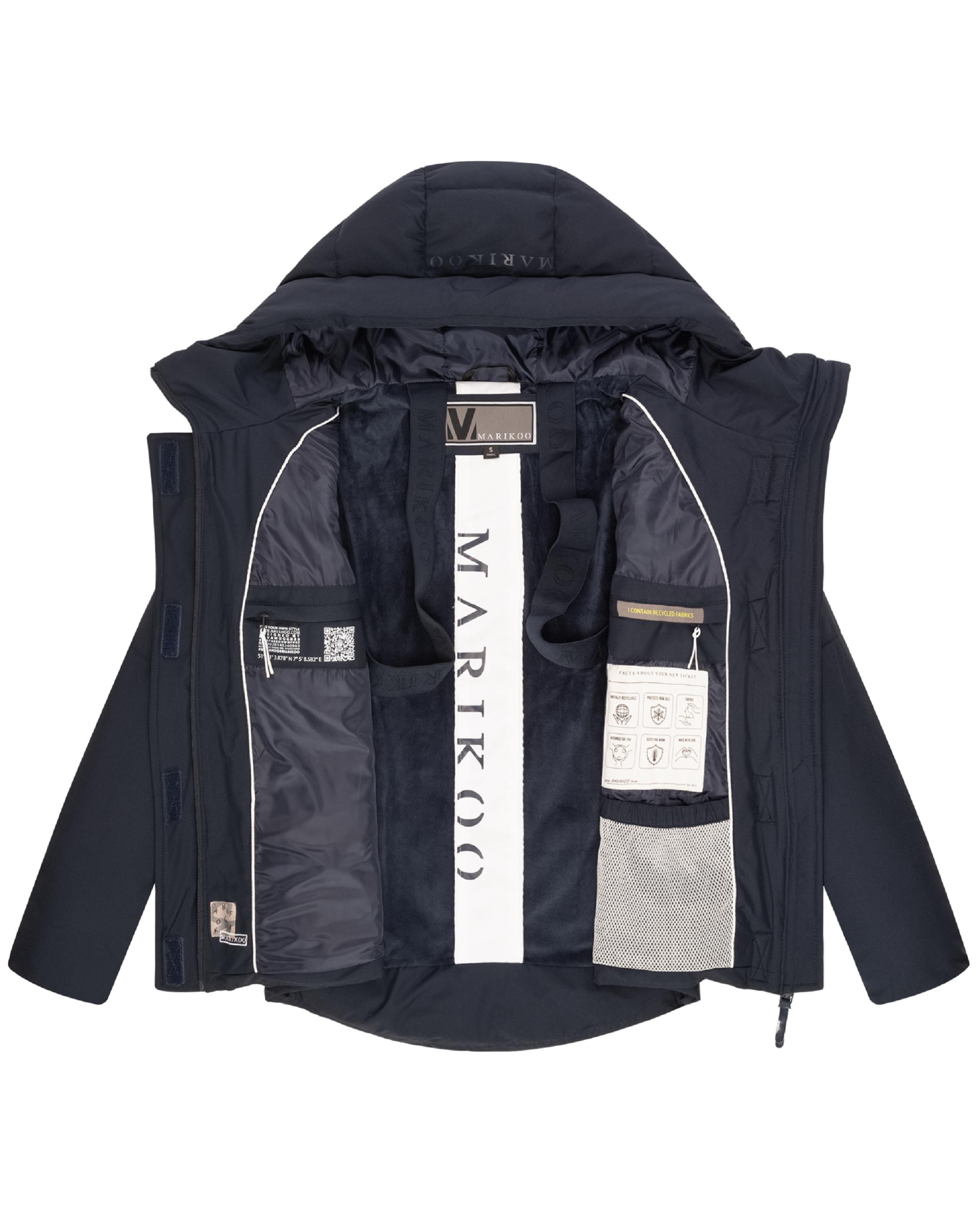 Steppjacke mit integrierten Rucksackträgern "Elira 16" Navy