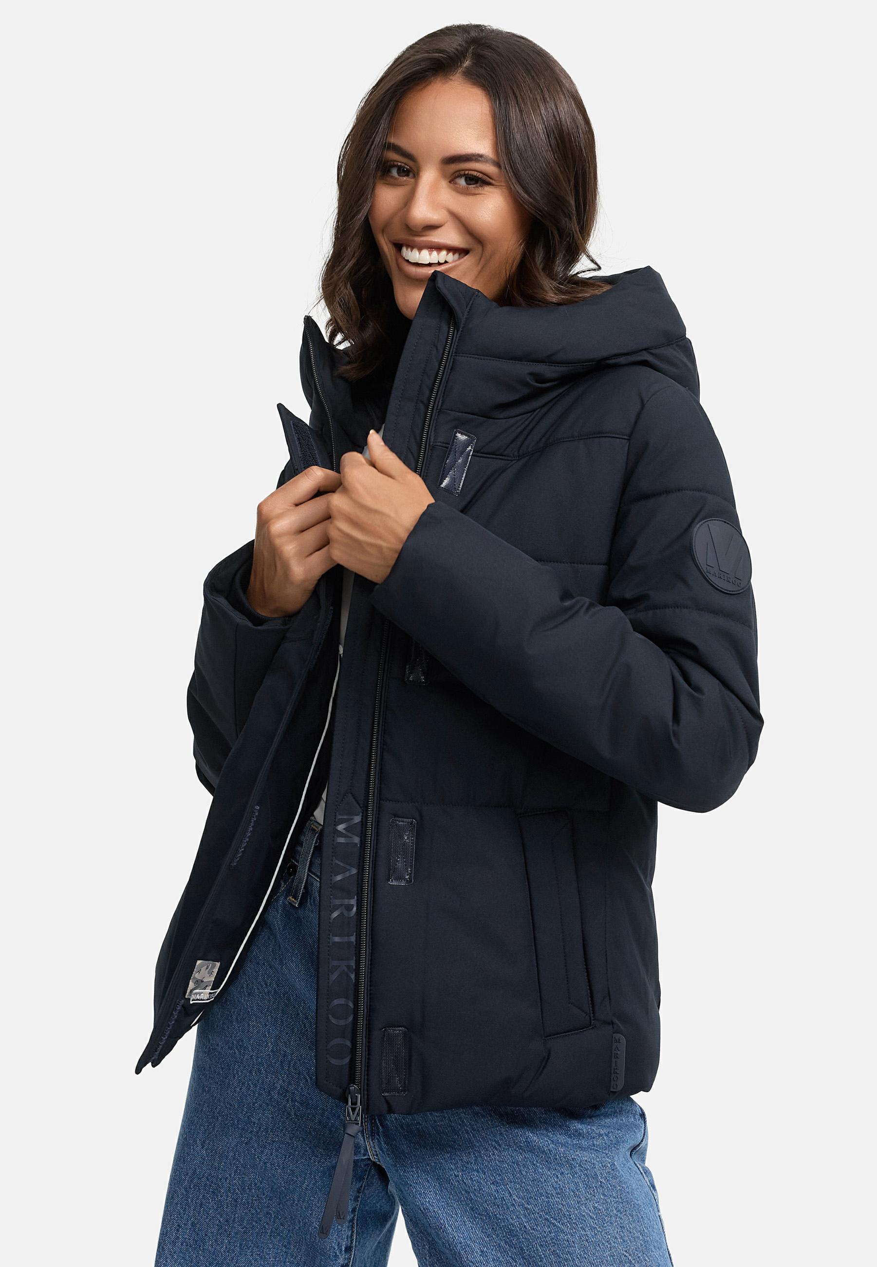 Steppjacke mit integrierten Rucksackträgern "Elira 16" Navy