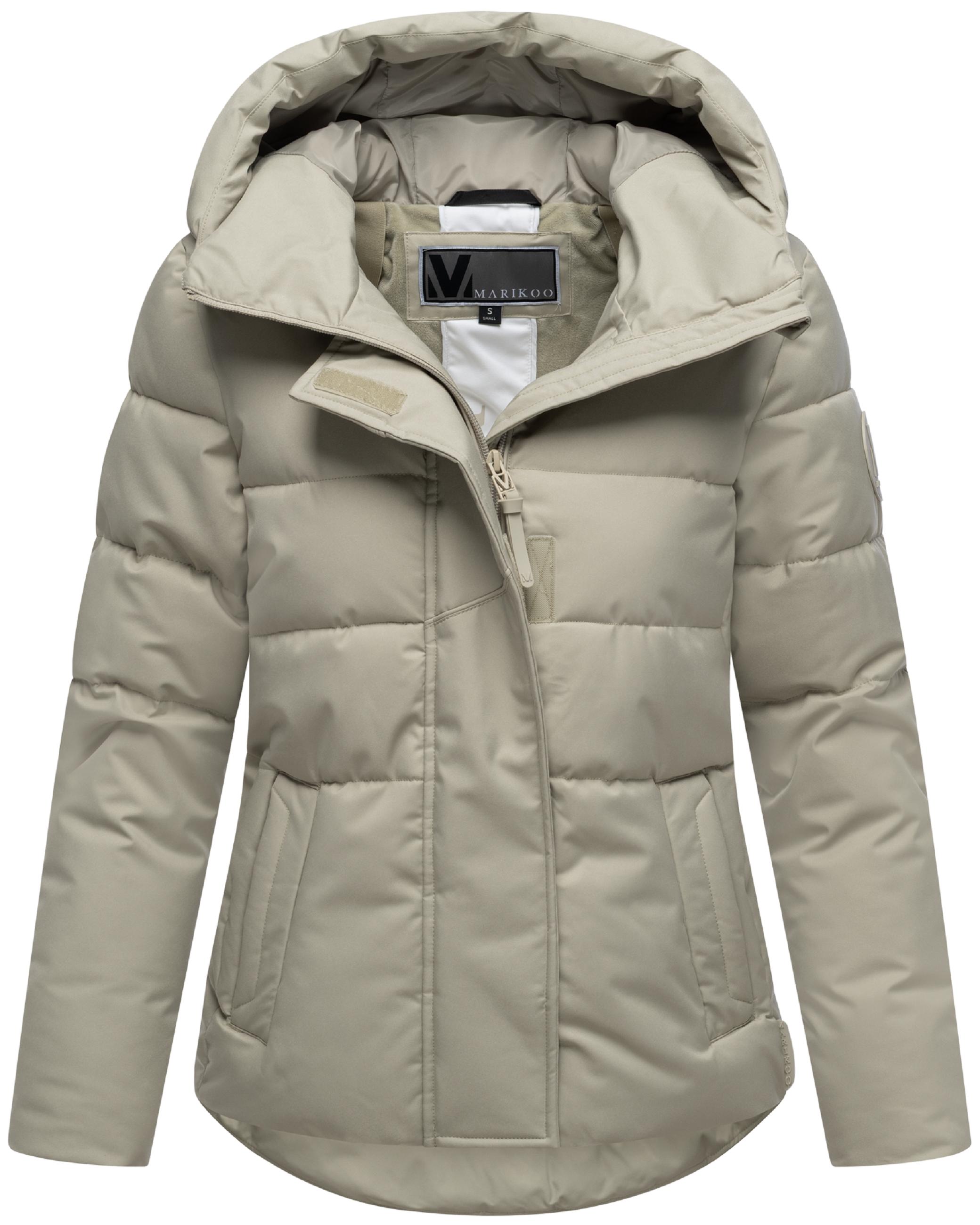 Steppjacke mit integrierten Rucksackträgern "Elira 16" Pebble Grey