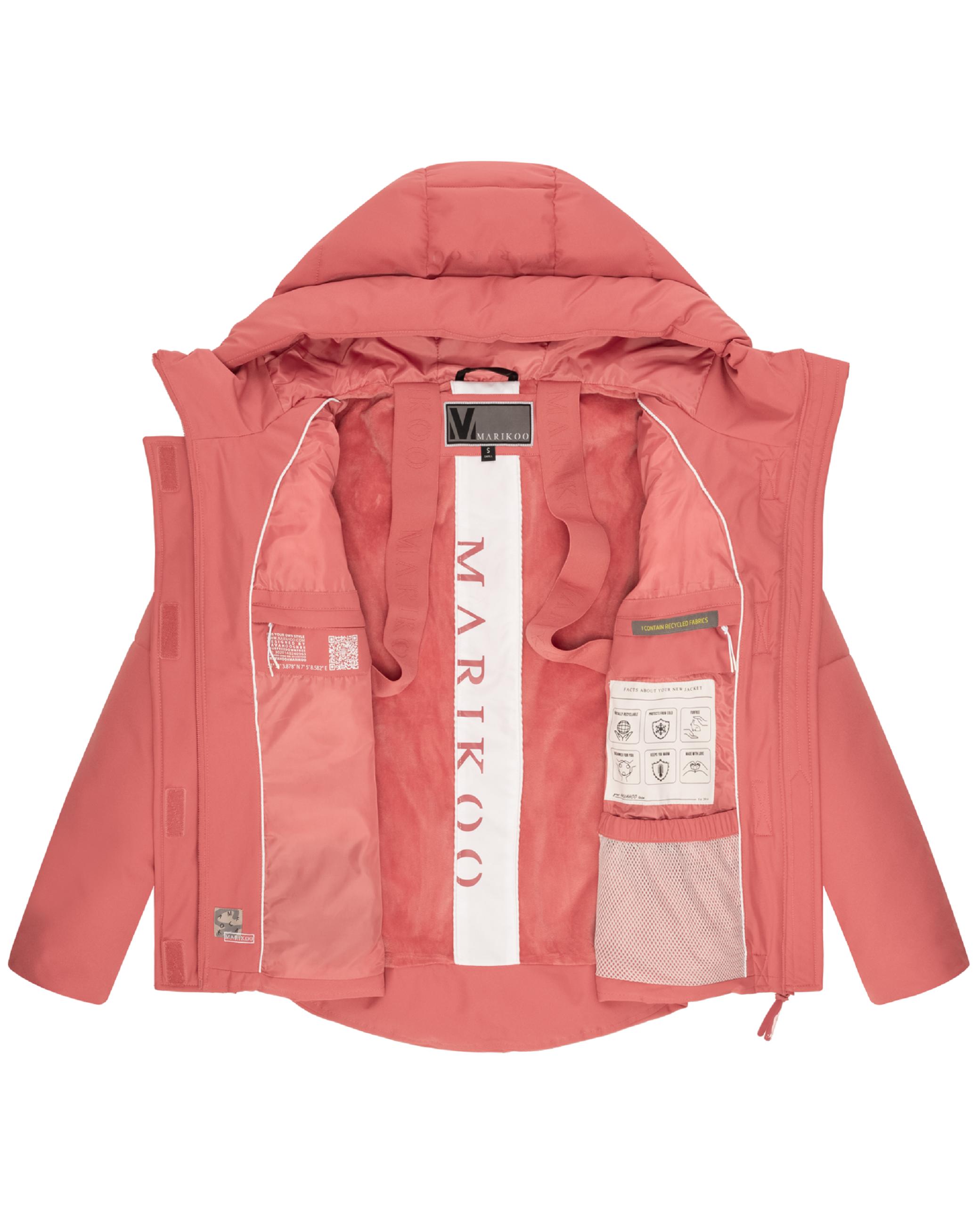 Steppjacke mit integrierten Rucksackträgern "Elira 16" Rouge