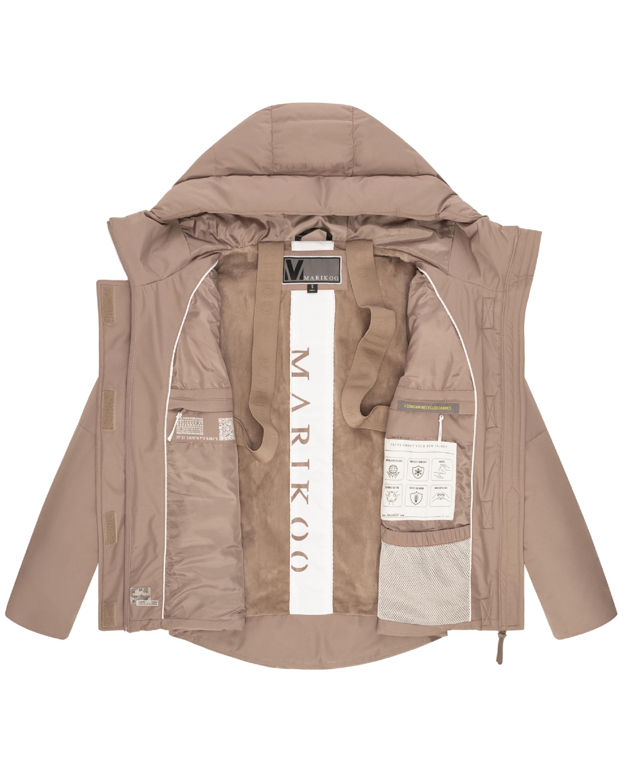 Steppjacke mit integrierten Rucksackträgern "Elira 16" Taupe Grey