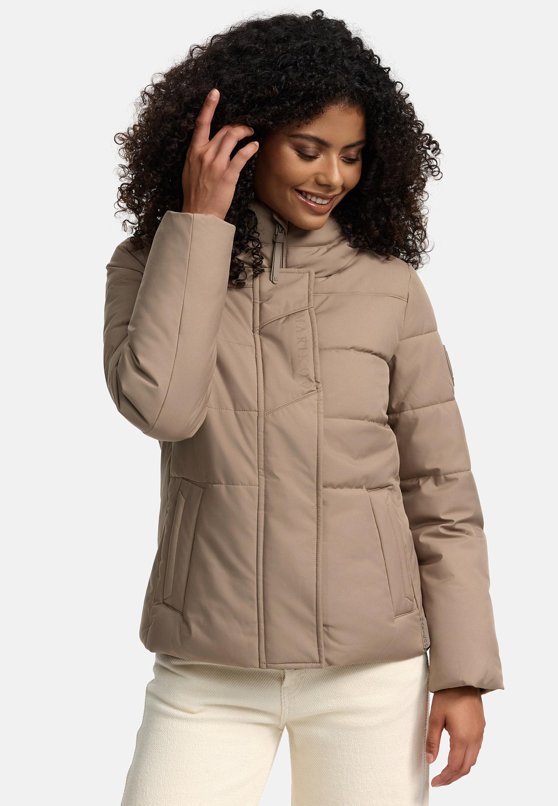 Steppjacke mit integrierten Rucksackträgern "Elira 16" Taupe Grey