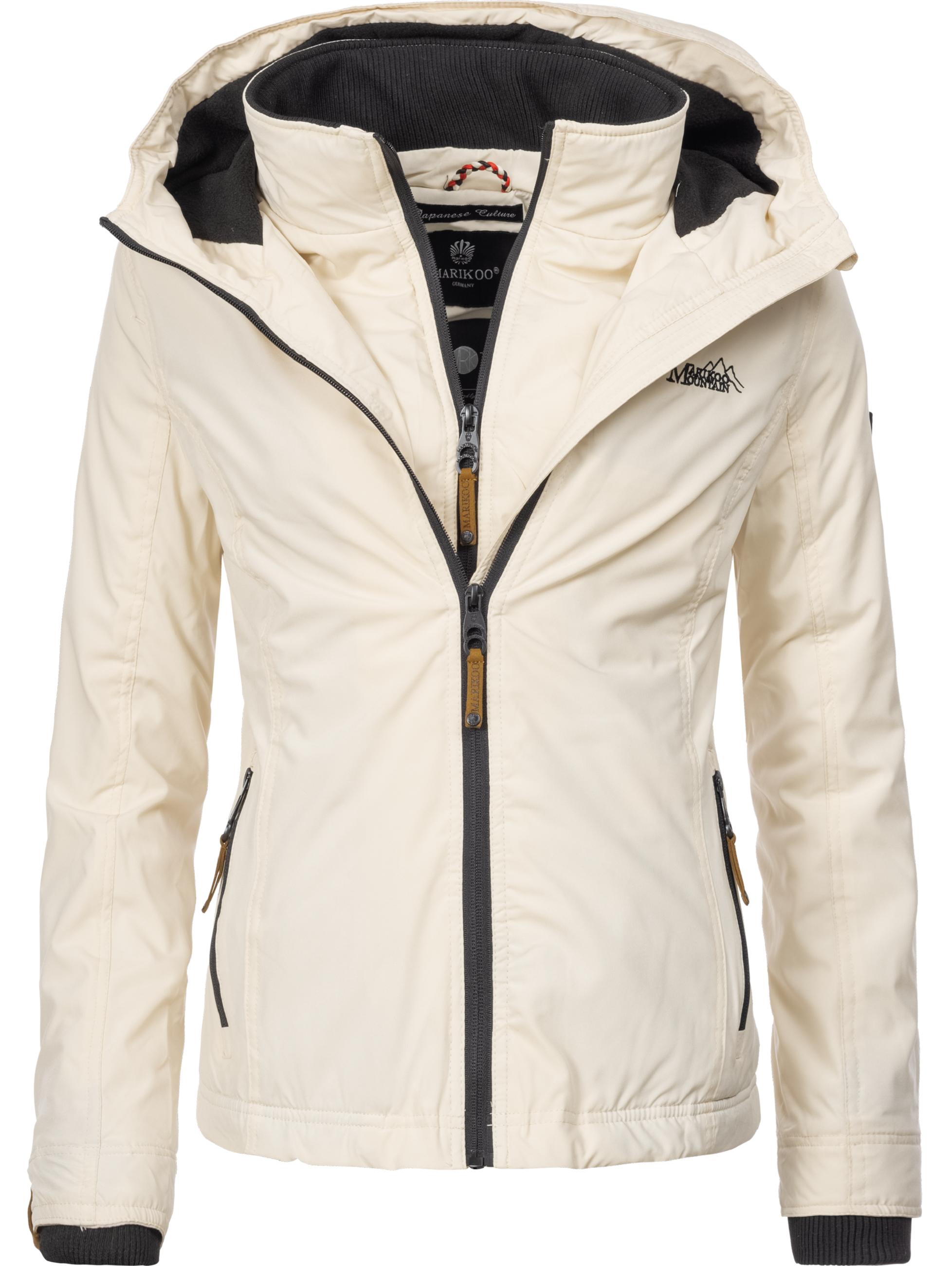 Leichte Übergangsjacke mit Kapuze "Erdbeere" Beige