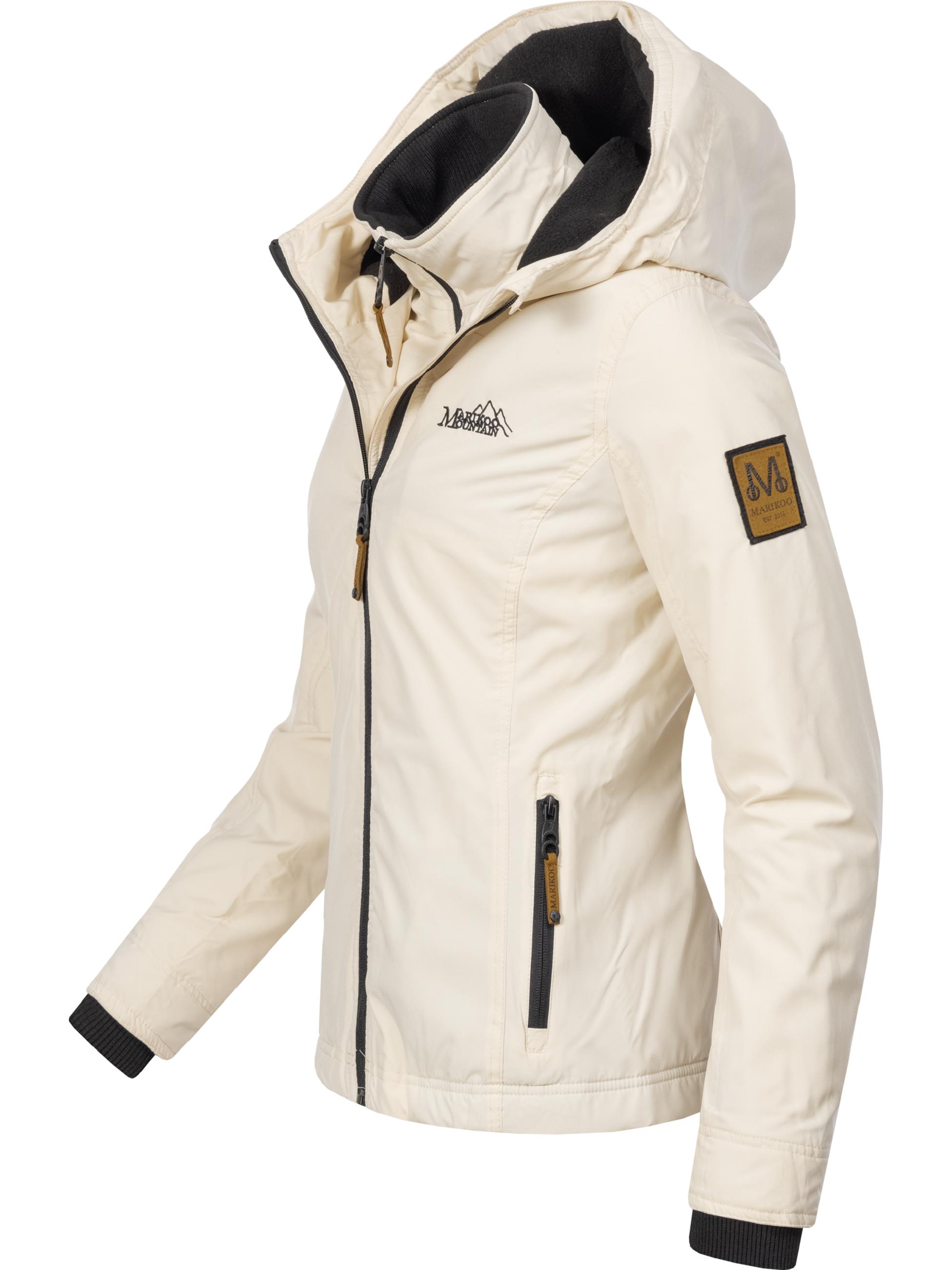 Leichte Übergangsjacke mit Kapuze "Erdbeere" Beige
