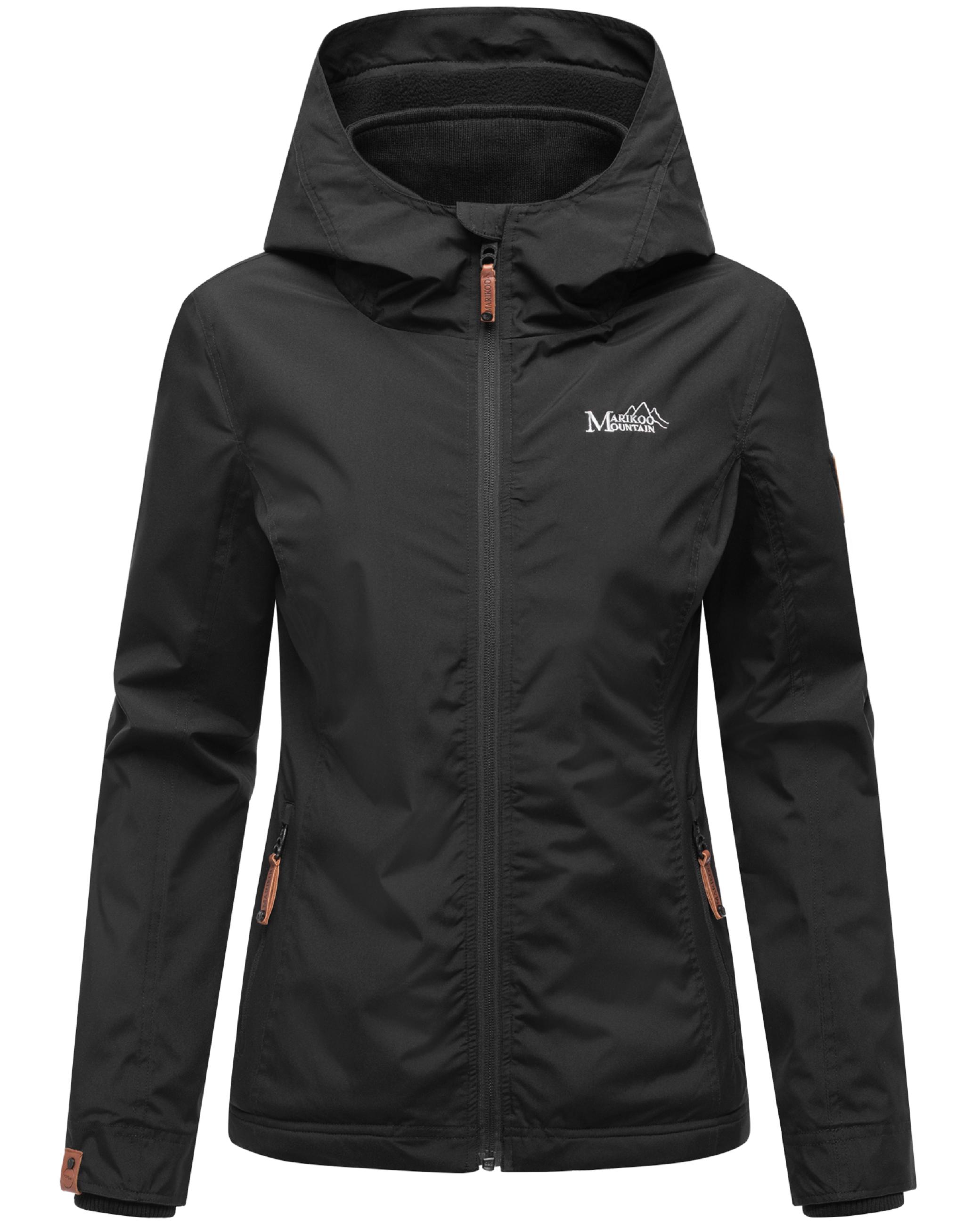 Leichte Übergangsjacke mit Kapuze "Erdbeere" Black2