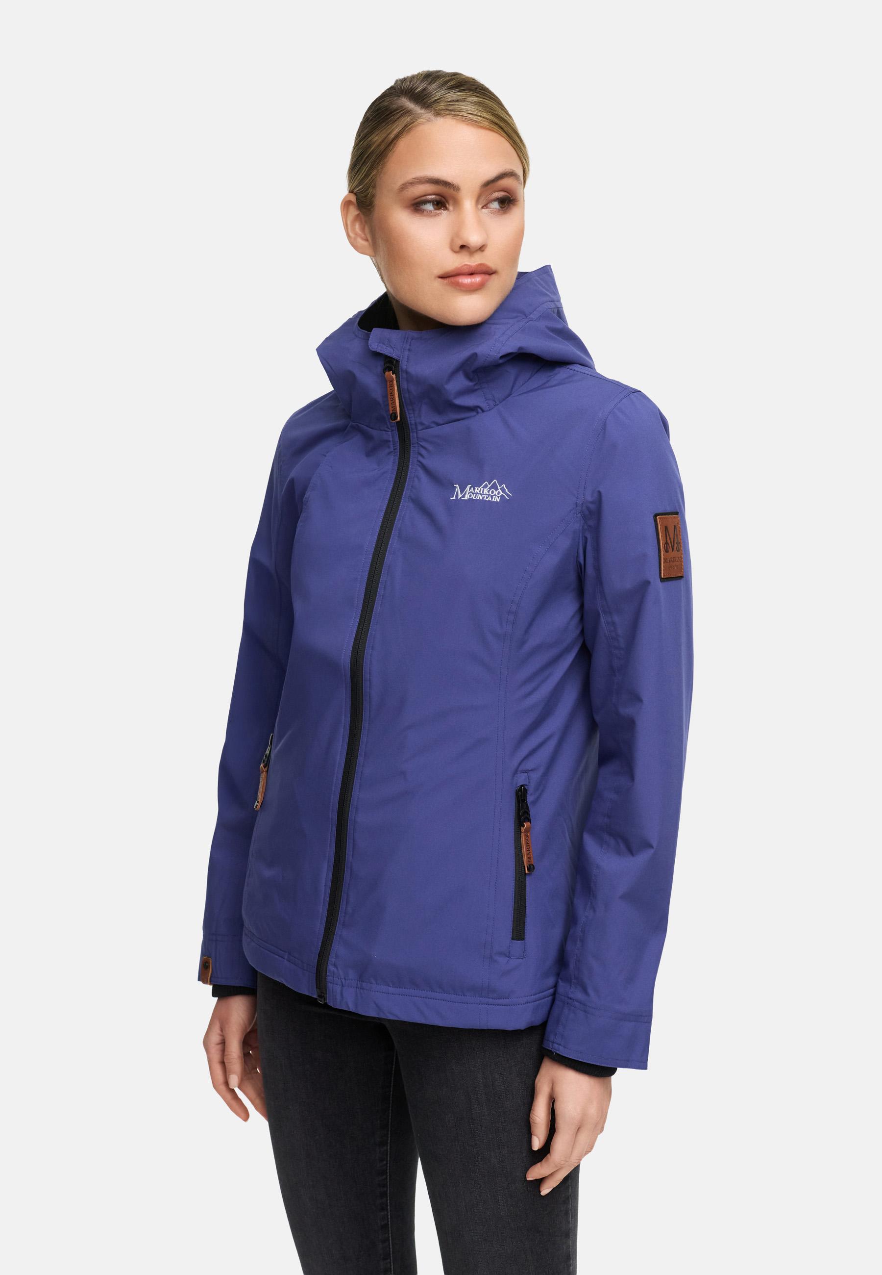 Leichte Übergangsjacke mit Kapuze "Erdbeere" Blue Violet