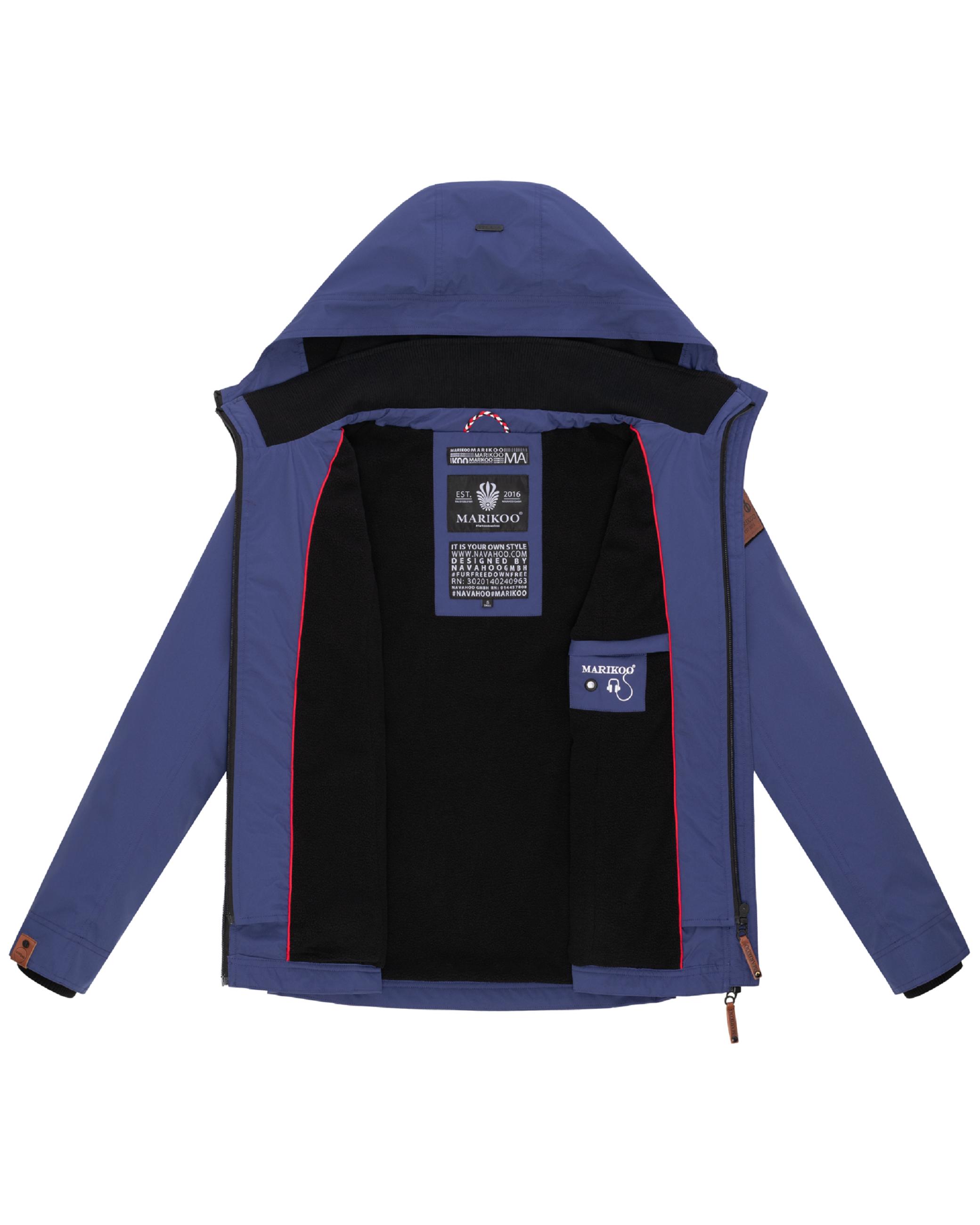 Leichte Übergangsjacke mit Kapuze "Erdbeere" Blue Violet