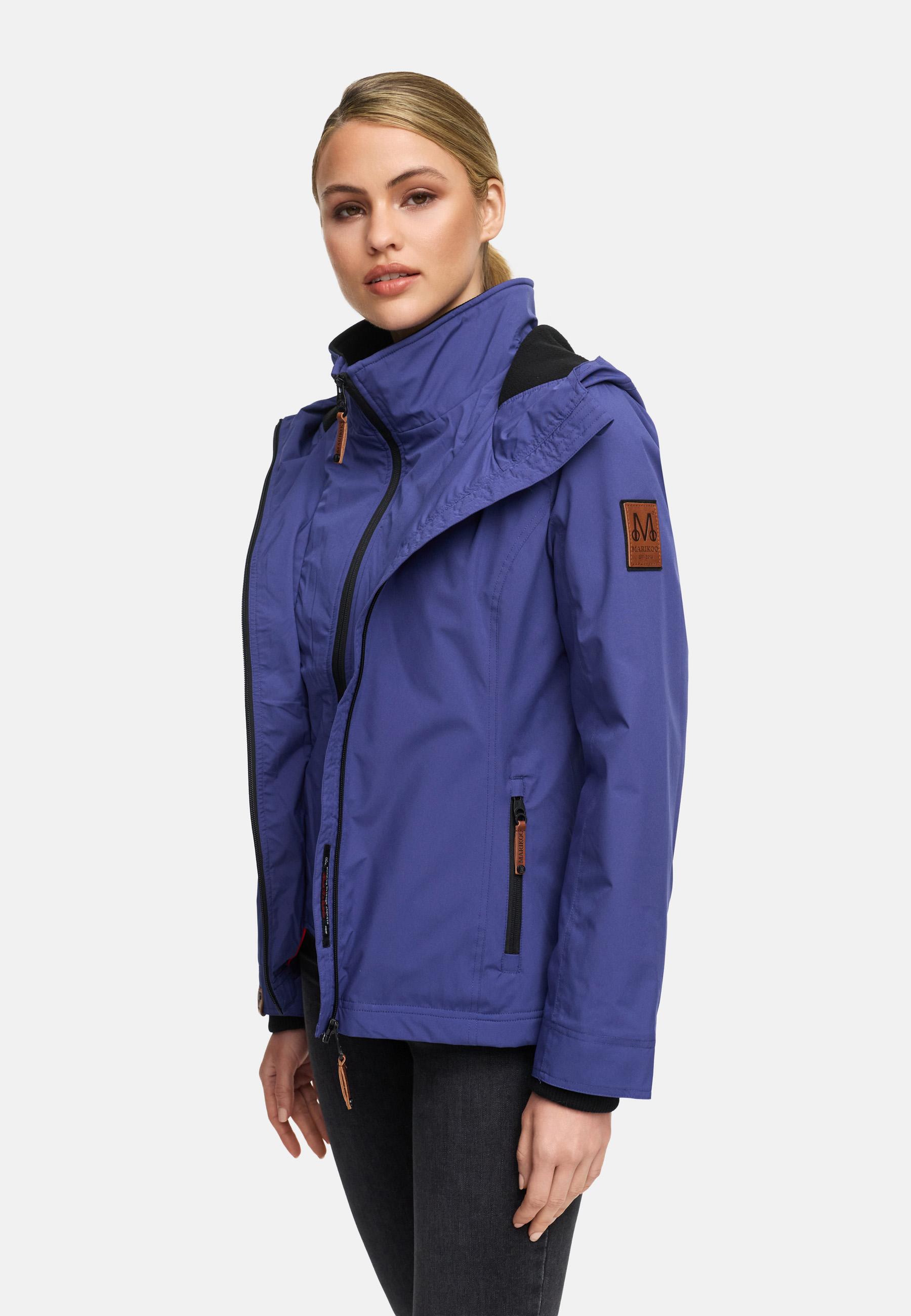 Leichte Übergangsjacke mit Kapuze "Erdbeere" Blue Violet