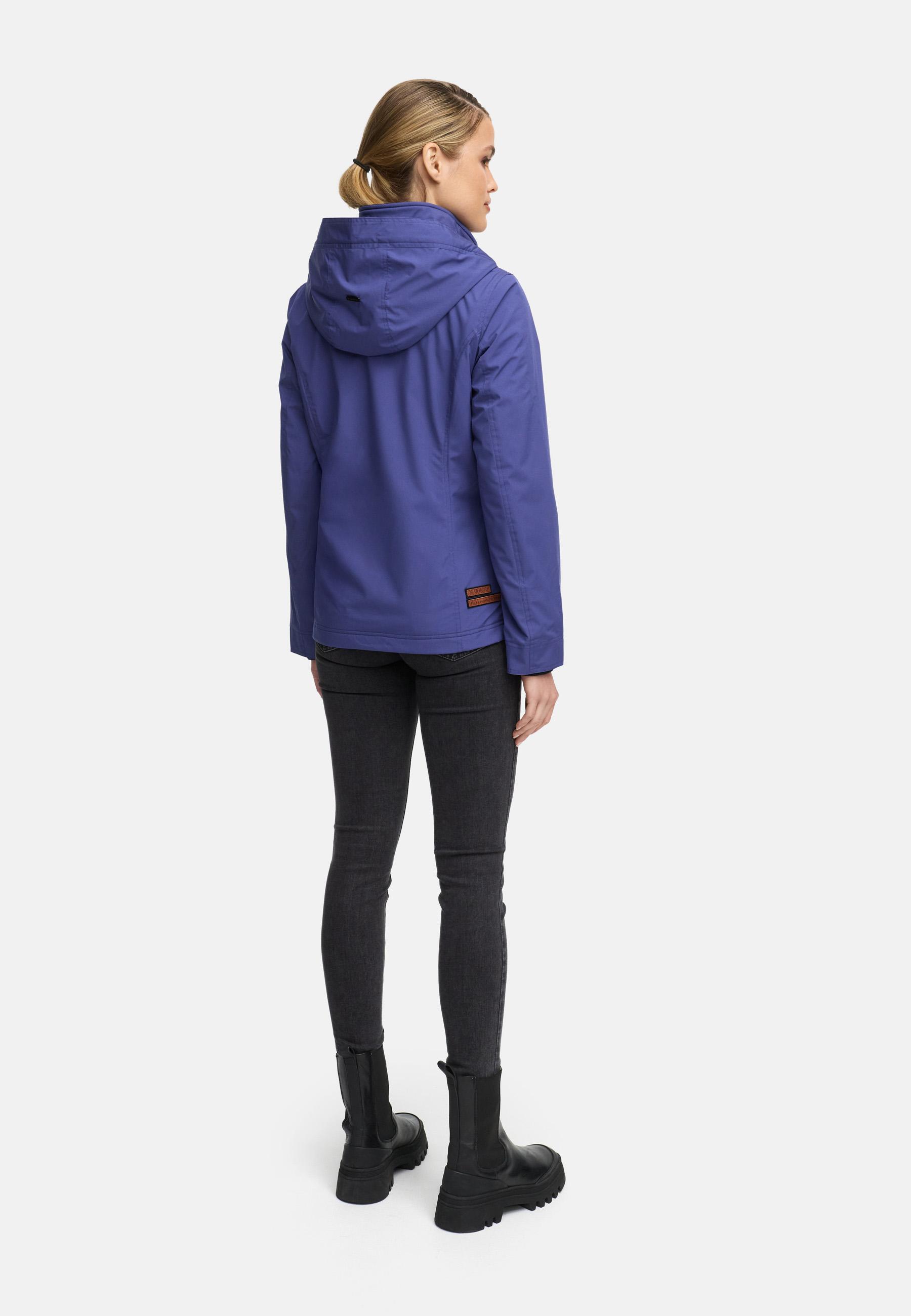 Leichte Übergangsjacke mit Kapuze "Erdbeere" Blue Violet