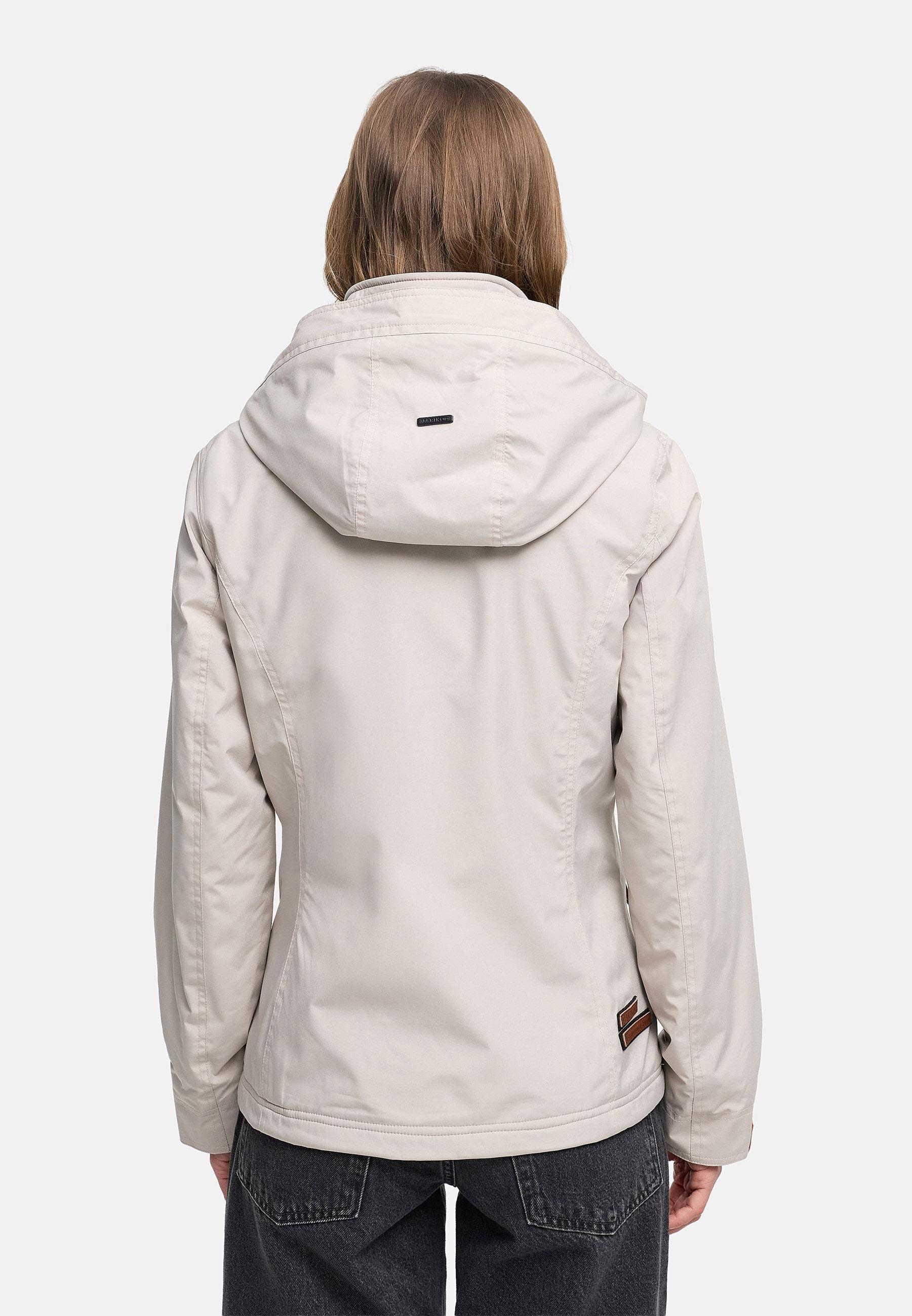 Leichte Übergangsjacke mit Kapuze "Erdbeere" Bone