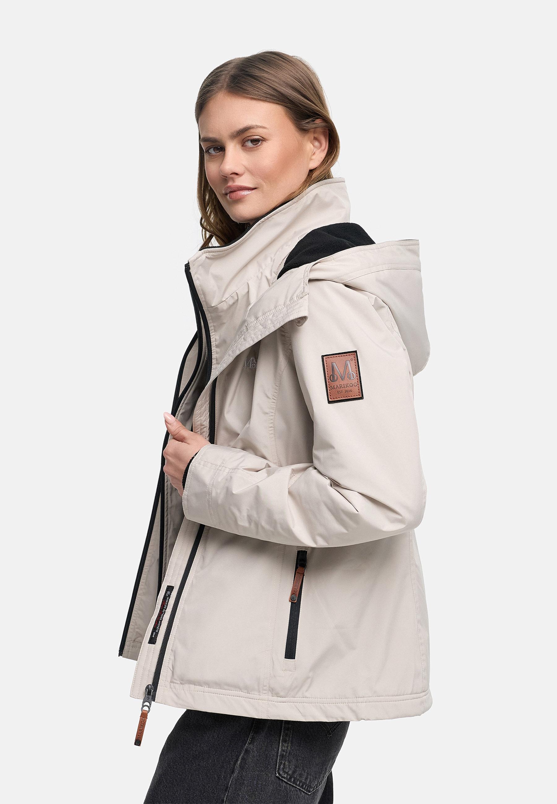 Leichte Übergangsjacke mit Kapuze "Erdbeere" Bone