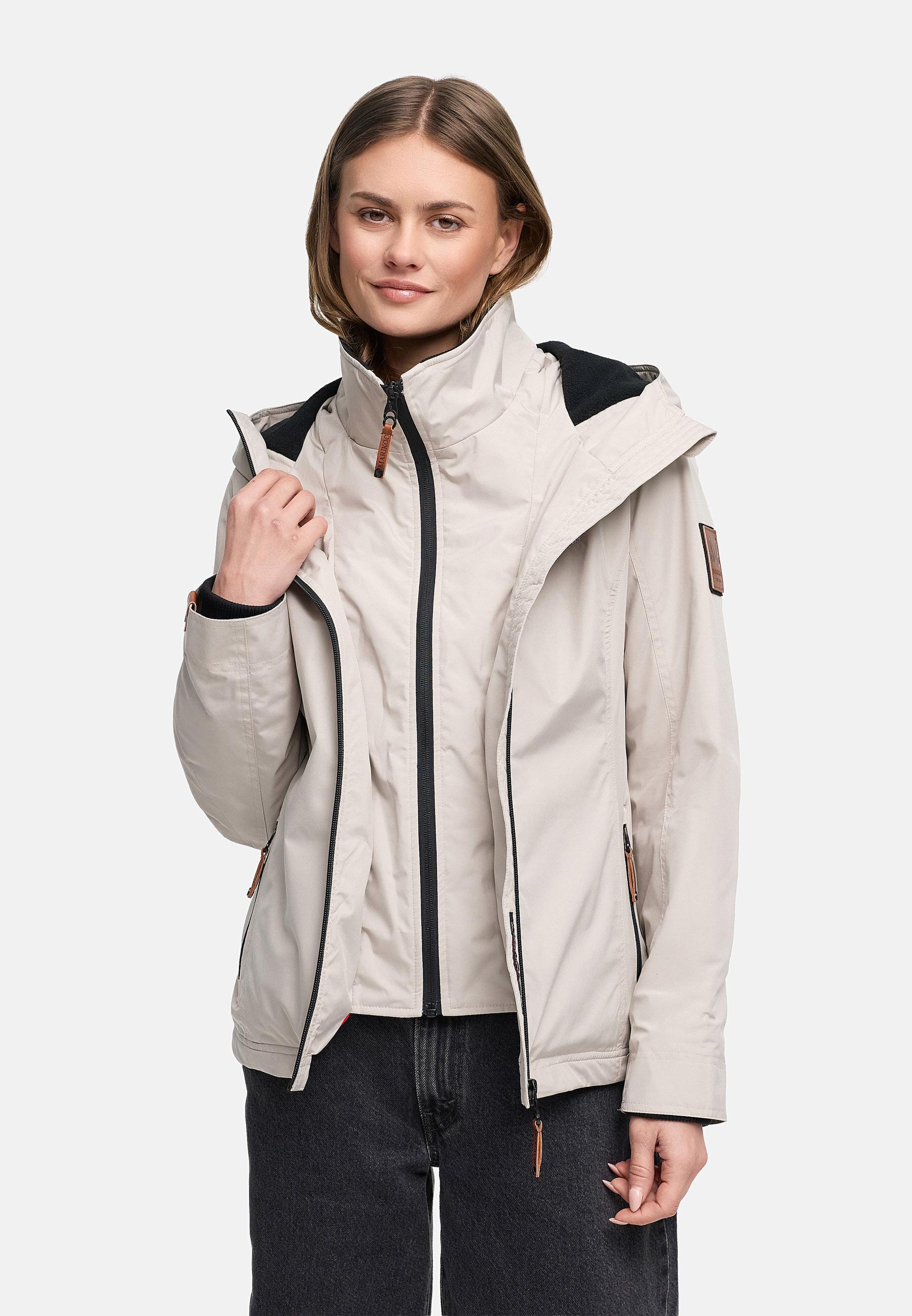 Leichte Übergangsjacke mit Kapuze "Erdbeere" Bone