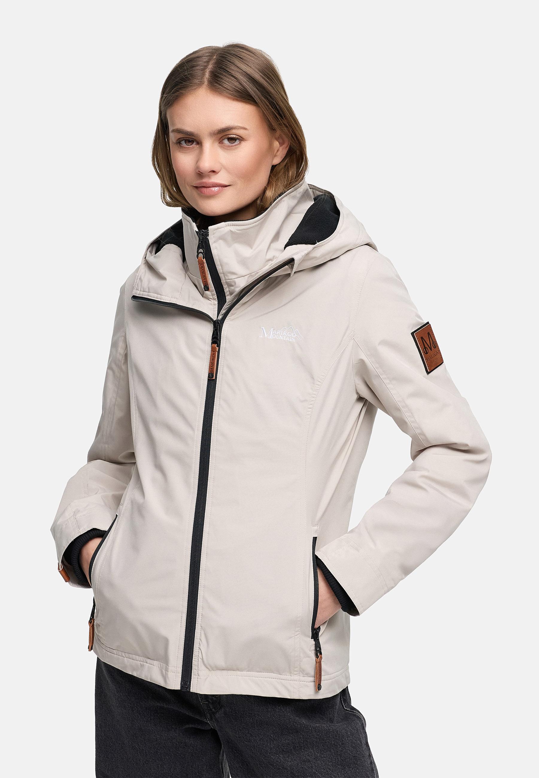 Leichte Übergangsjacke mit Kapuze "Erdbeere" Bone