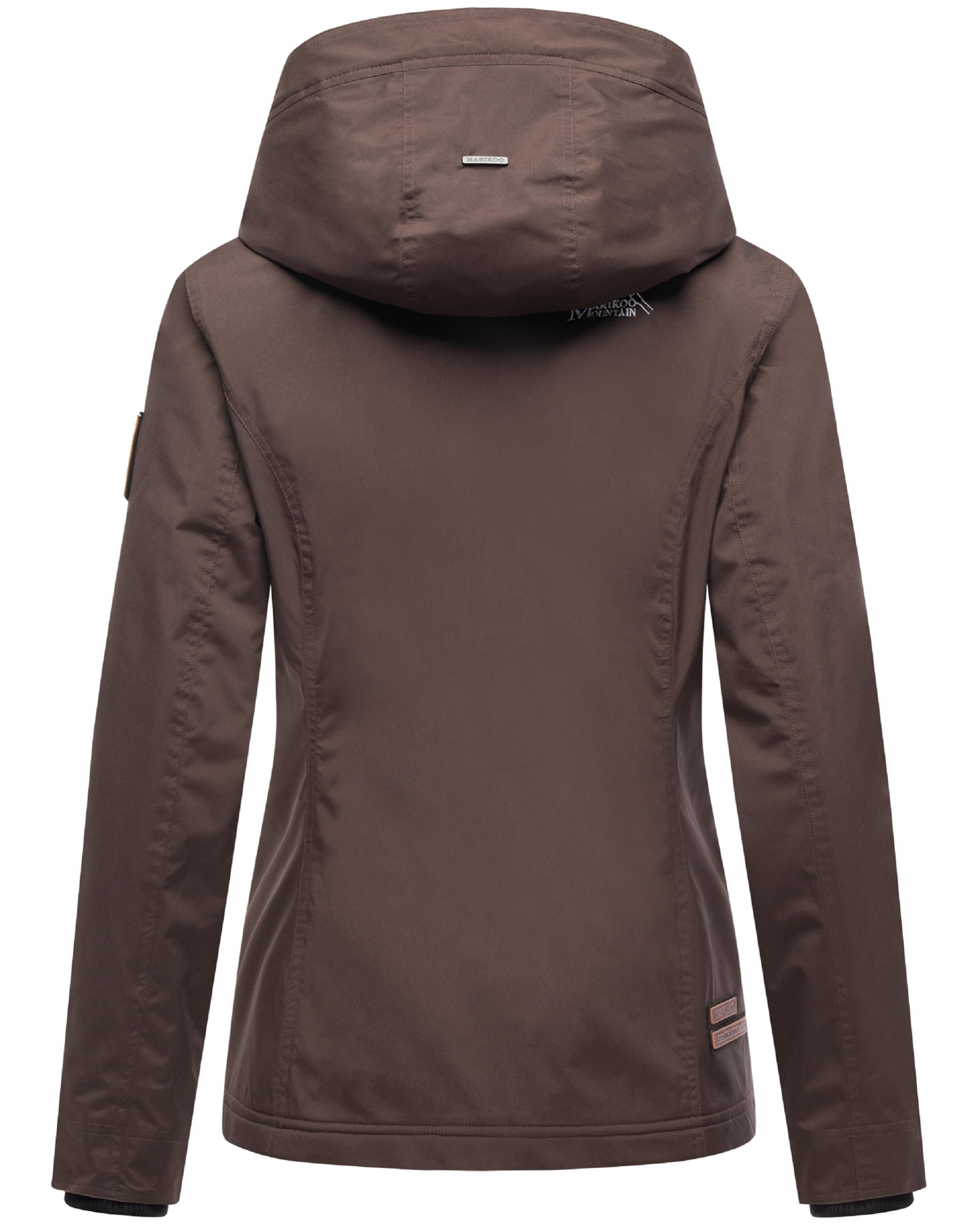 Leichte Übergangsjacke mit Kapuze "Erdbeere" Dark Choco
