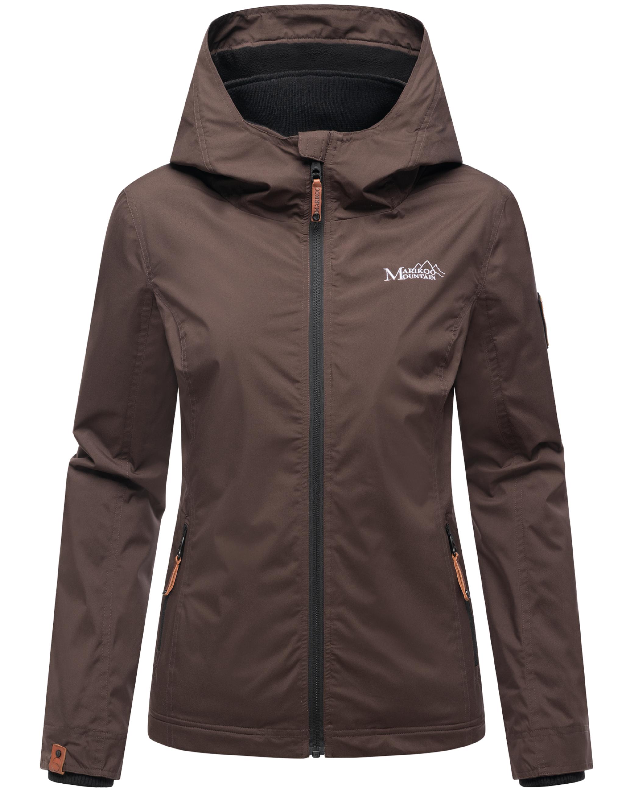 Leichte Übergangsjacke mit Kapuze "Erdbeere" Dark Choco