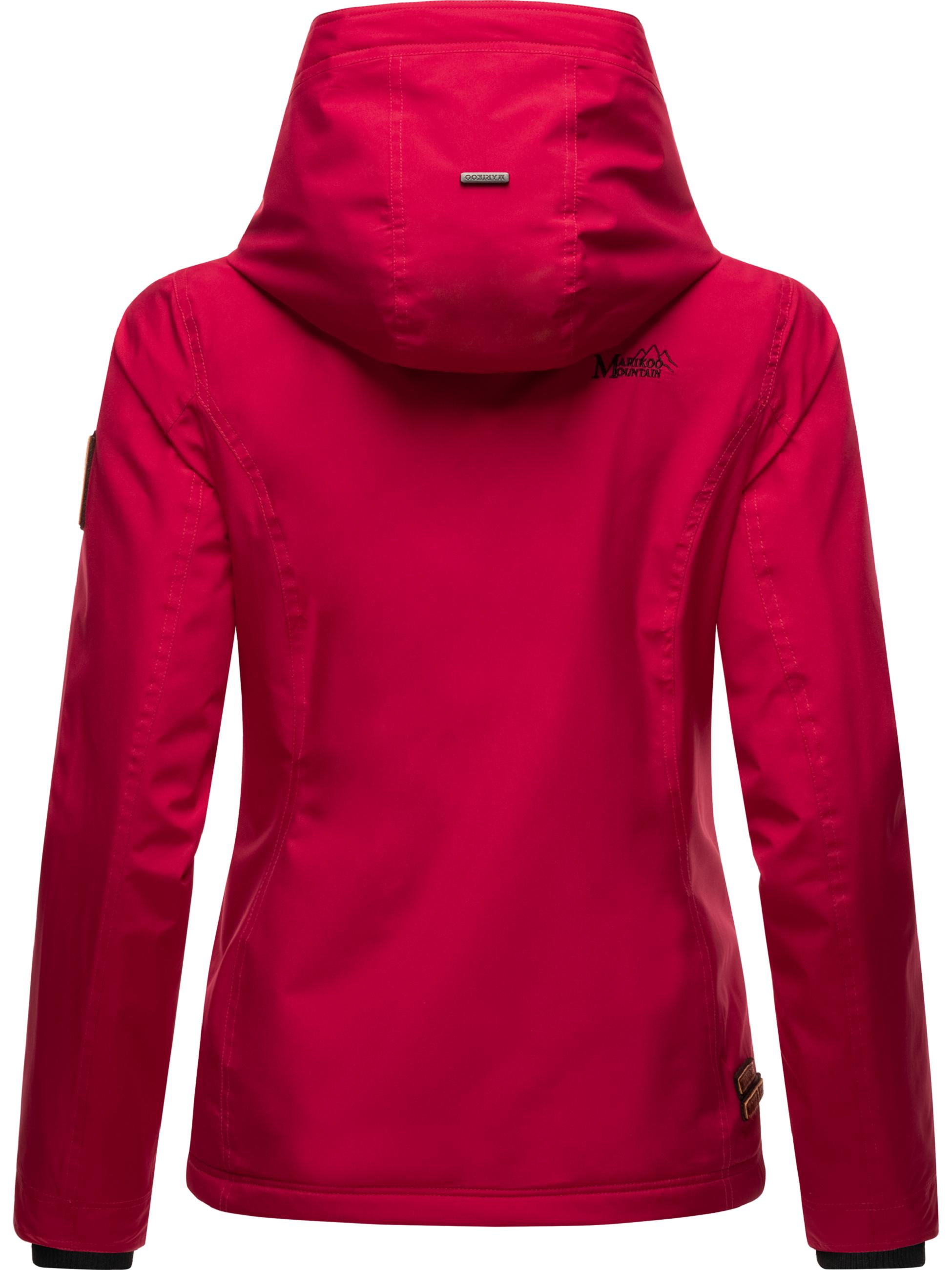 Leichte Übergangsjacke mit Kapuze "Erdbeere" Fuchsia