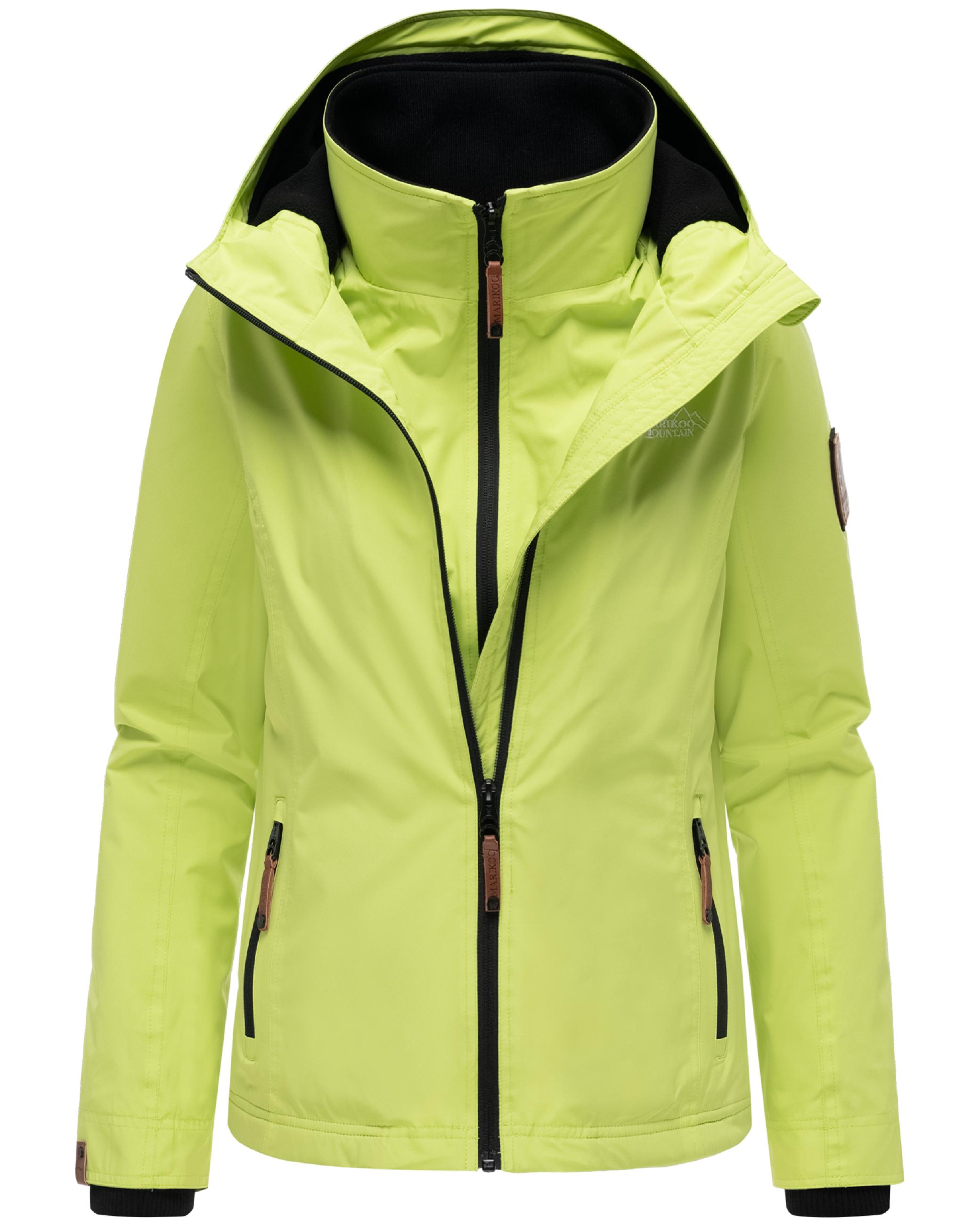 Leichte Übergangsjacke mit Kapuze "Erdbeere" Lime