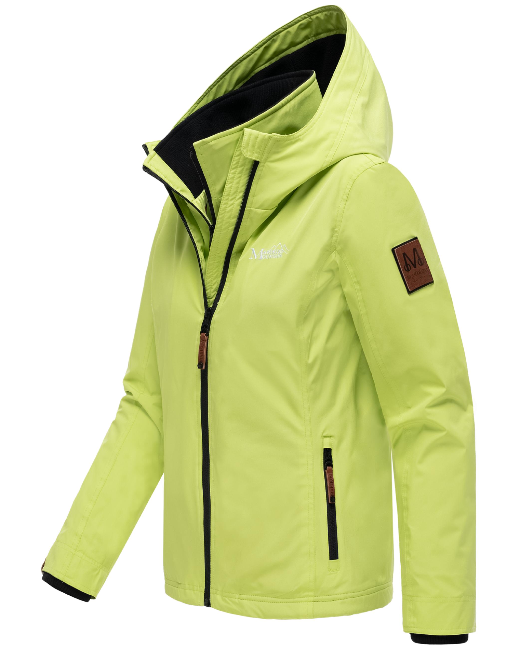 Leichte Übergangsjacke mit Kapuze "Erdbeere" Lime