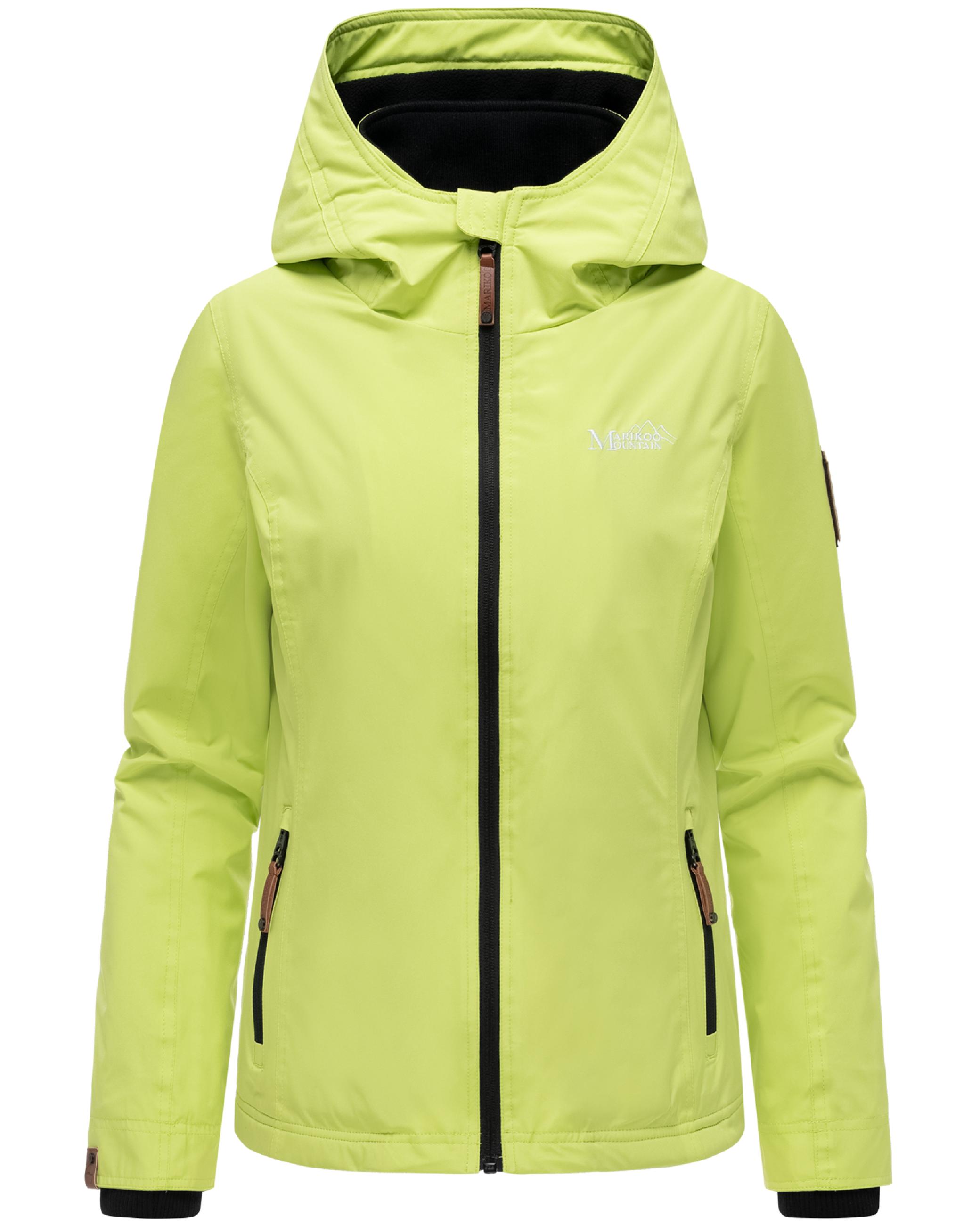 Leichte Übergangsjacke mit Kapuze "Erdbeere" Lime