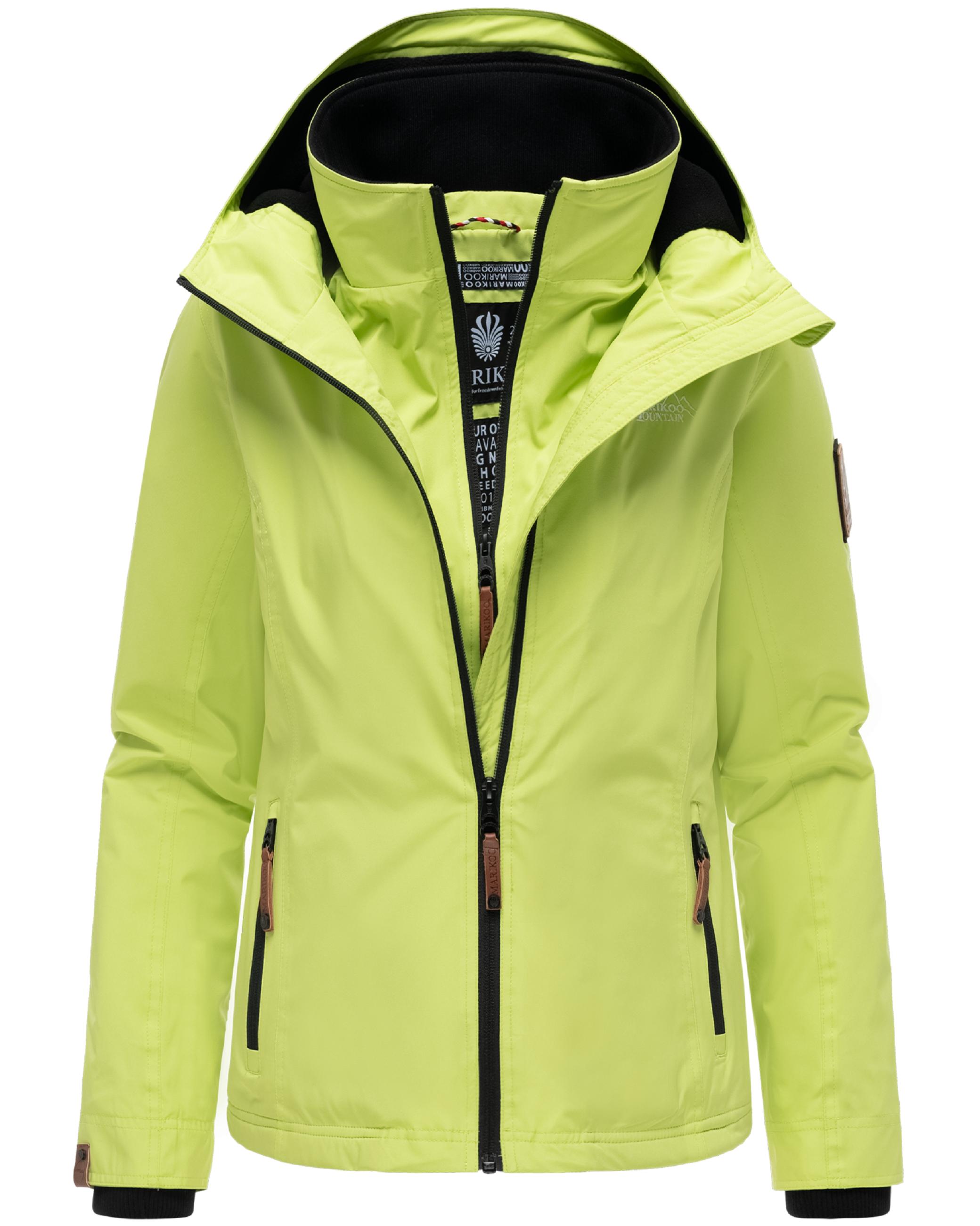 Leichte Übergangsjacke mit Kapuze "Erdbeere" Lime