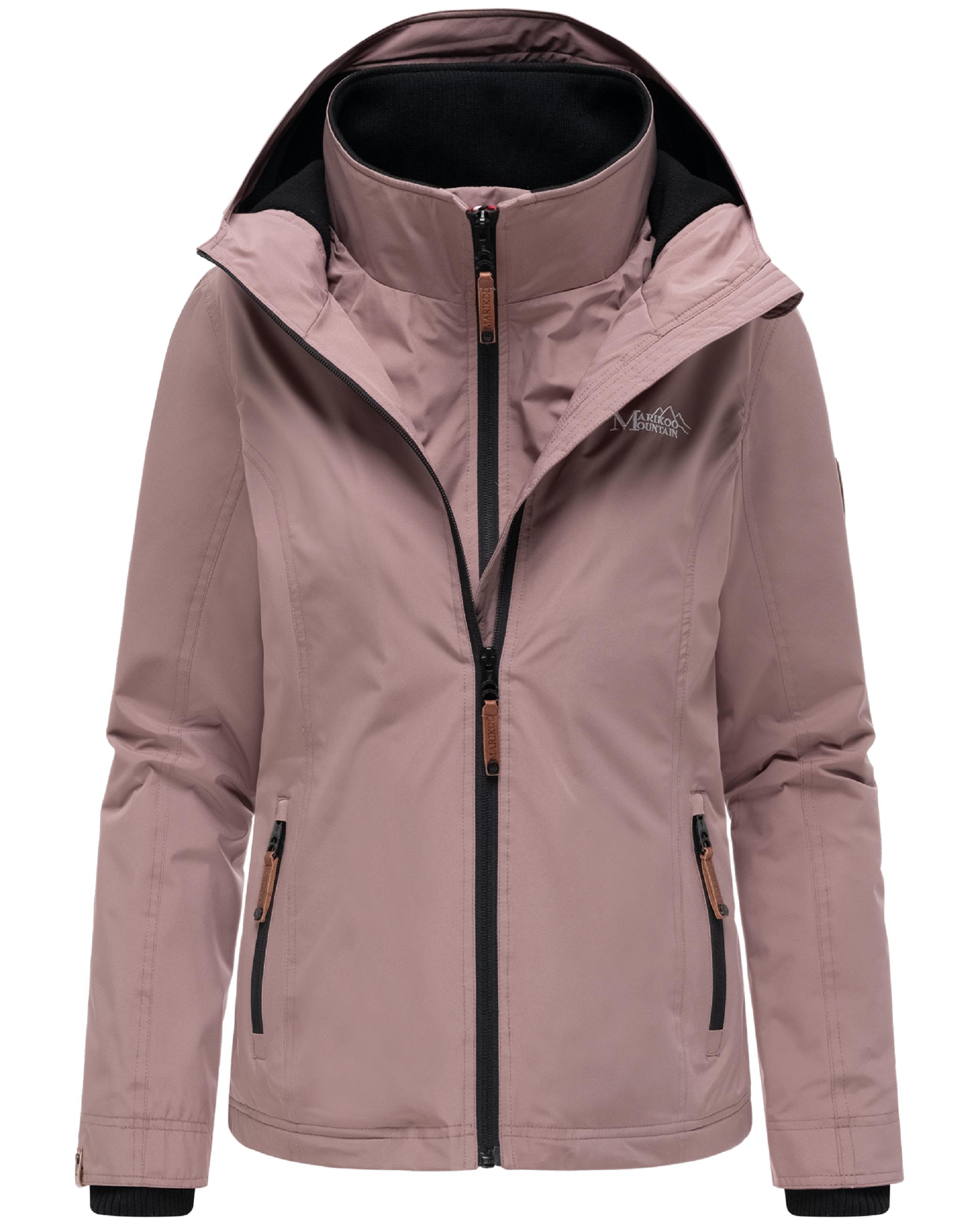 Leichte Übergangsjacke mit Kapuze "Erdbeere" Mauve