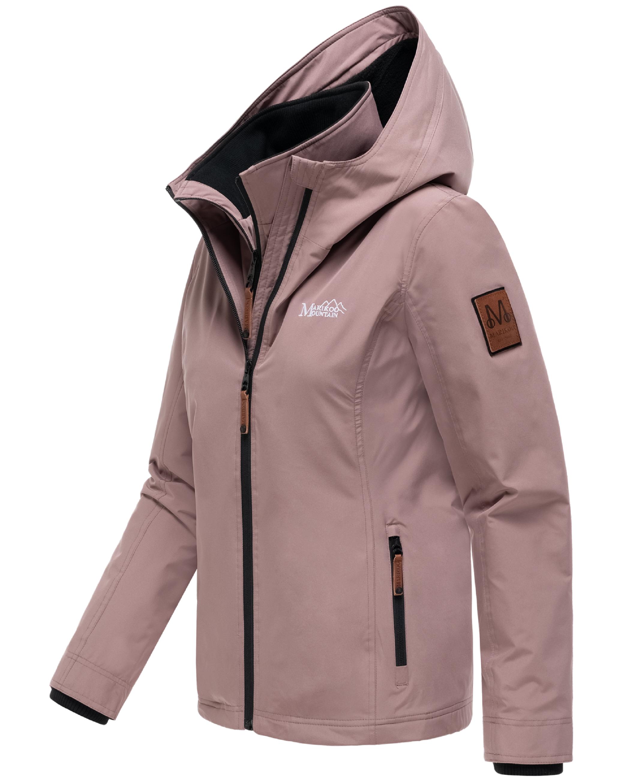 Leichte Übergangsjacke mit Kapuze "Erdbeere" Mauve