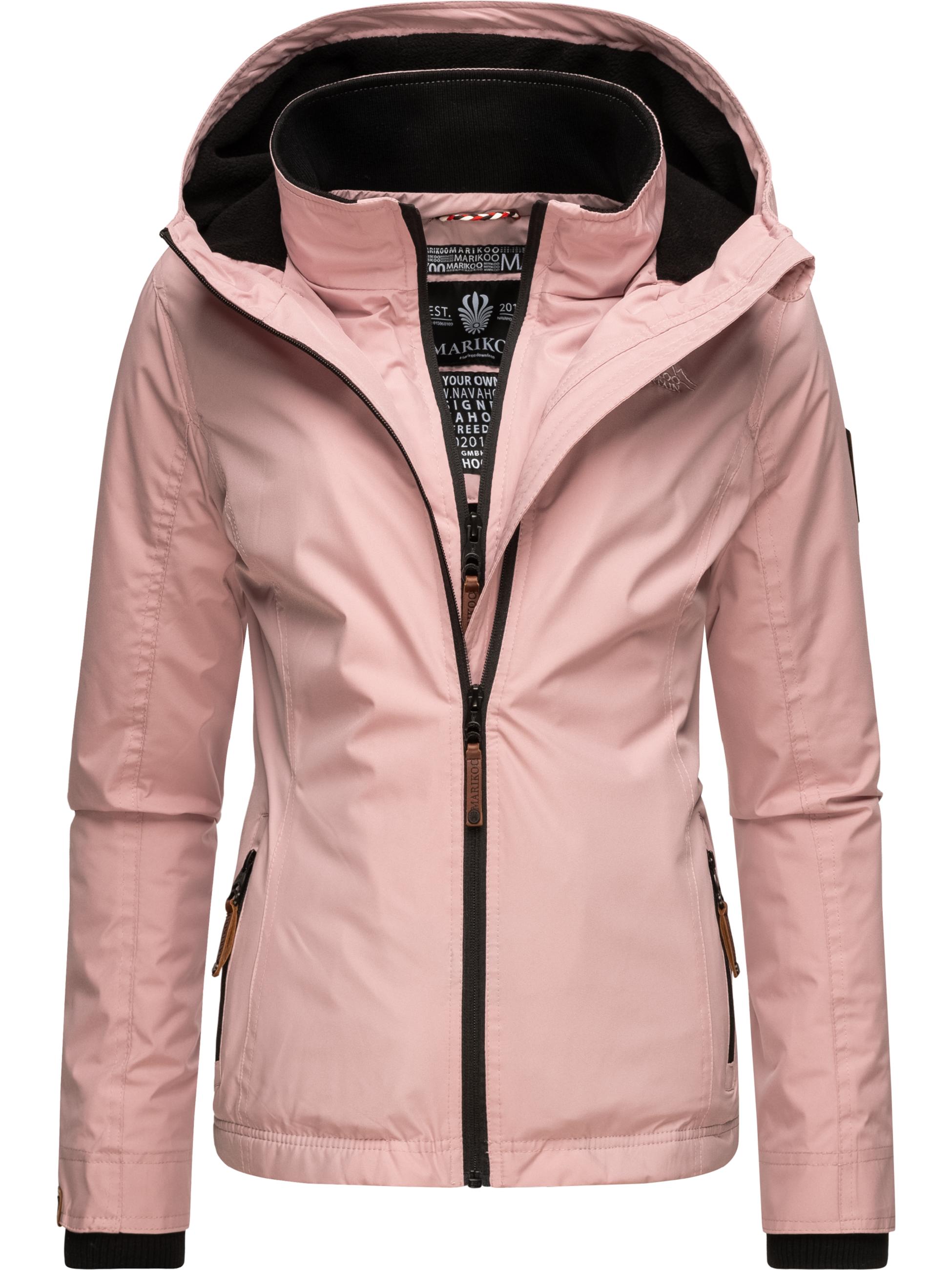 Leichte Übergangsjacke mit Kapuze "Erdbeere" Powder Rose