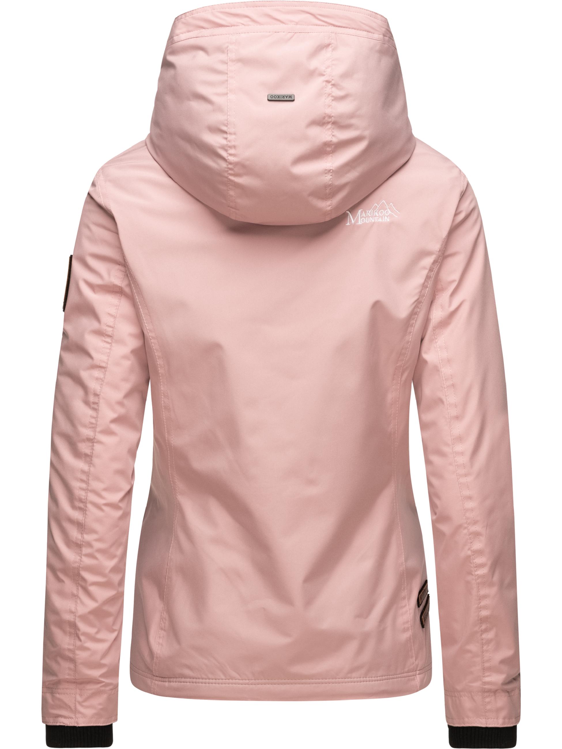 Leichte Übergangsjacke mit Kapuze "Erdbeere" Powder Rose