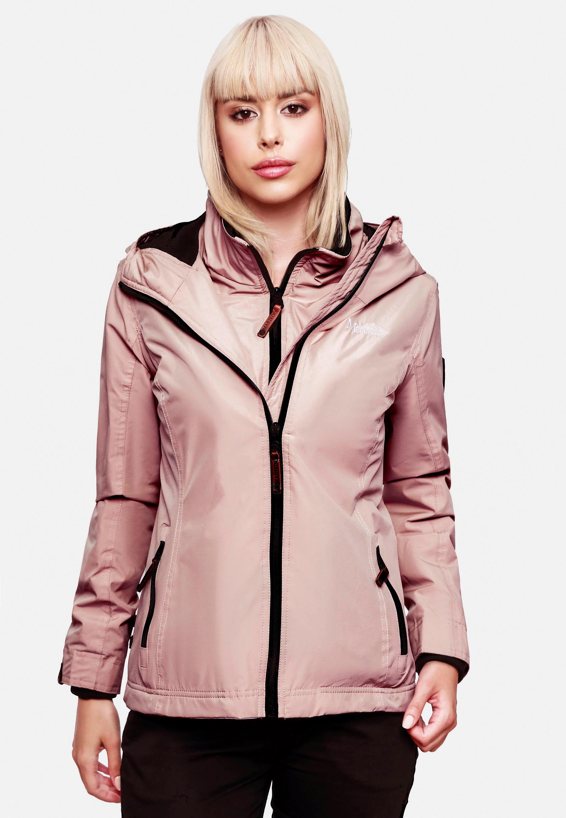 Leichte Übergangsjacke mit Kapuze "Erdbeere" Powder Rose