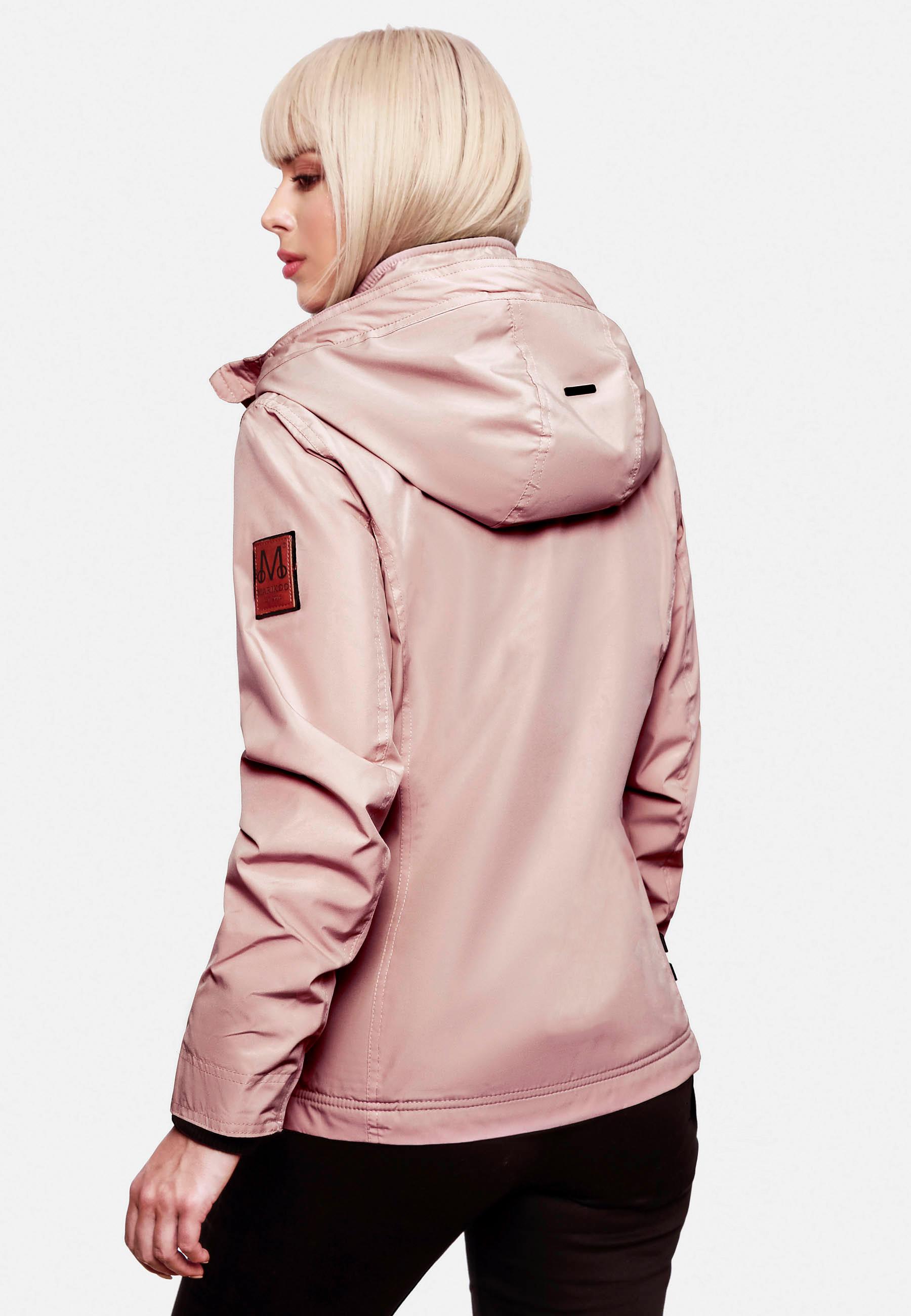 Leichte Übergangsjacke mit Kapuze "Erdbeere" Powder Rose