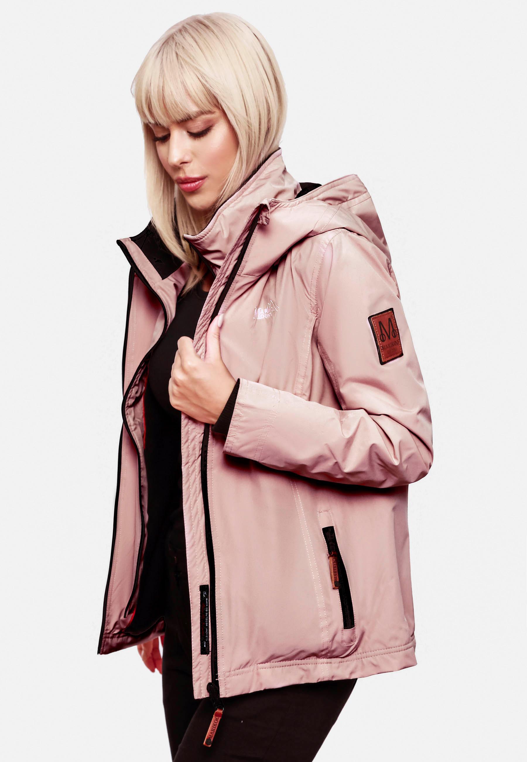 Leichte Übergangsjacke mit Kapuze "Erdbeere" Powder Rose