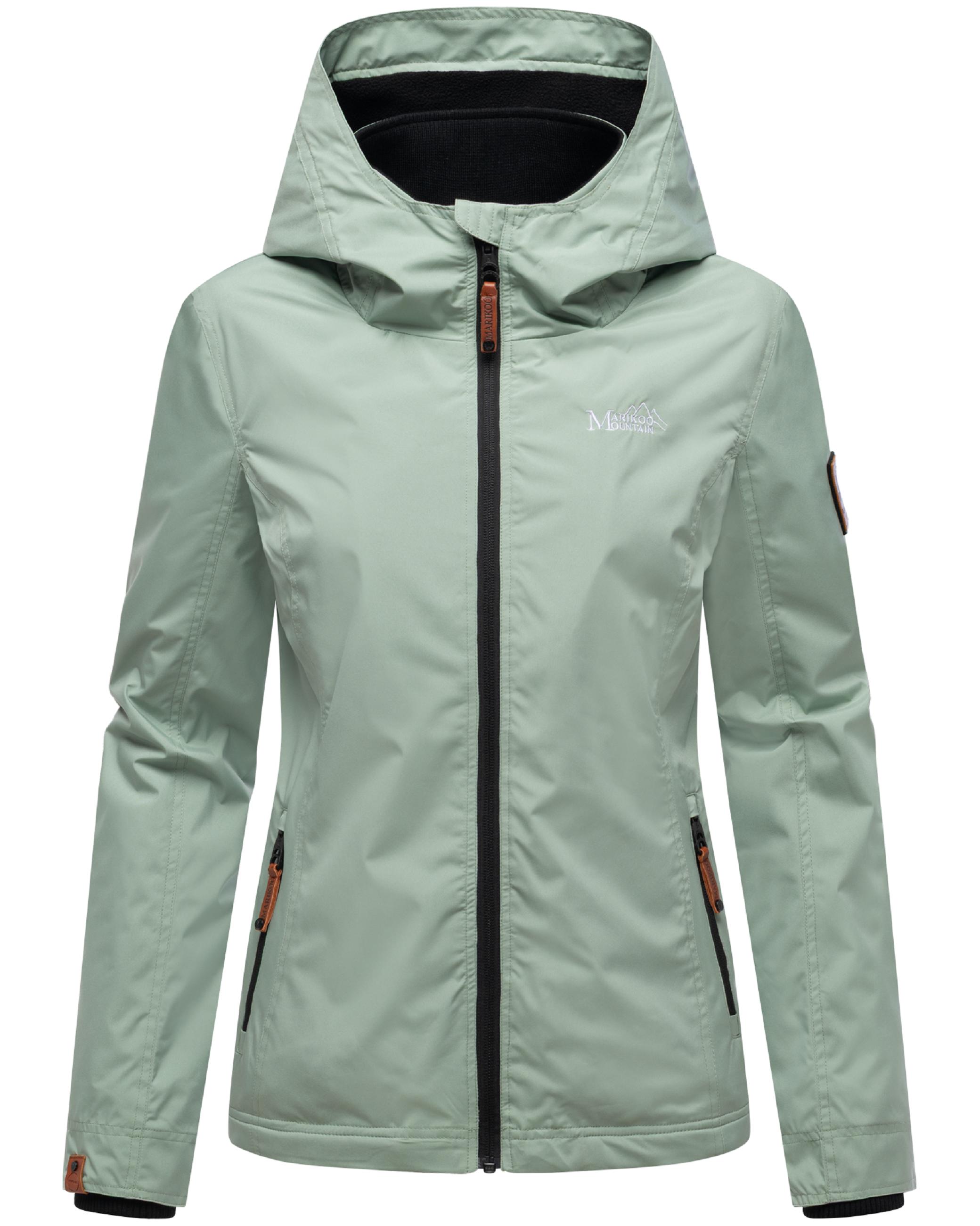 Leichte Übergangsjacke mit Kapuze "Erdbeere" Smokey Mint