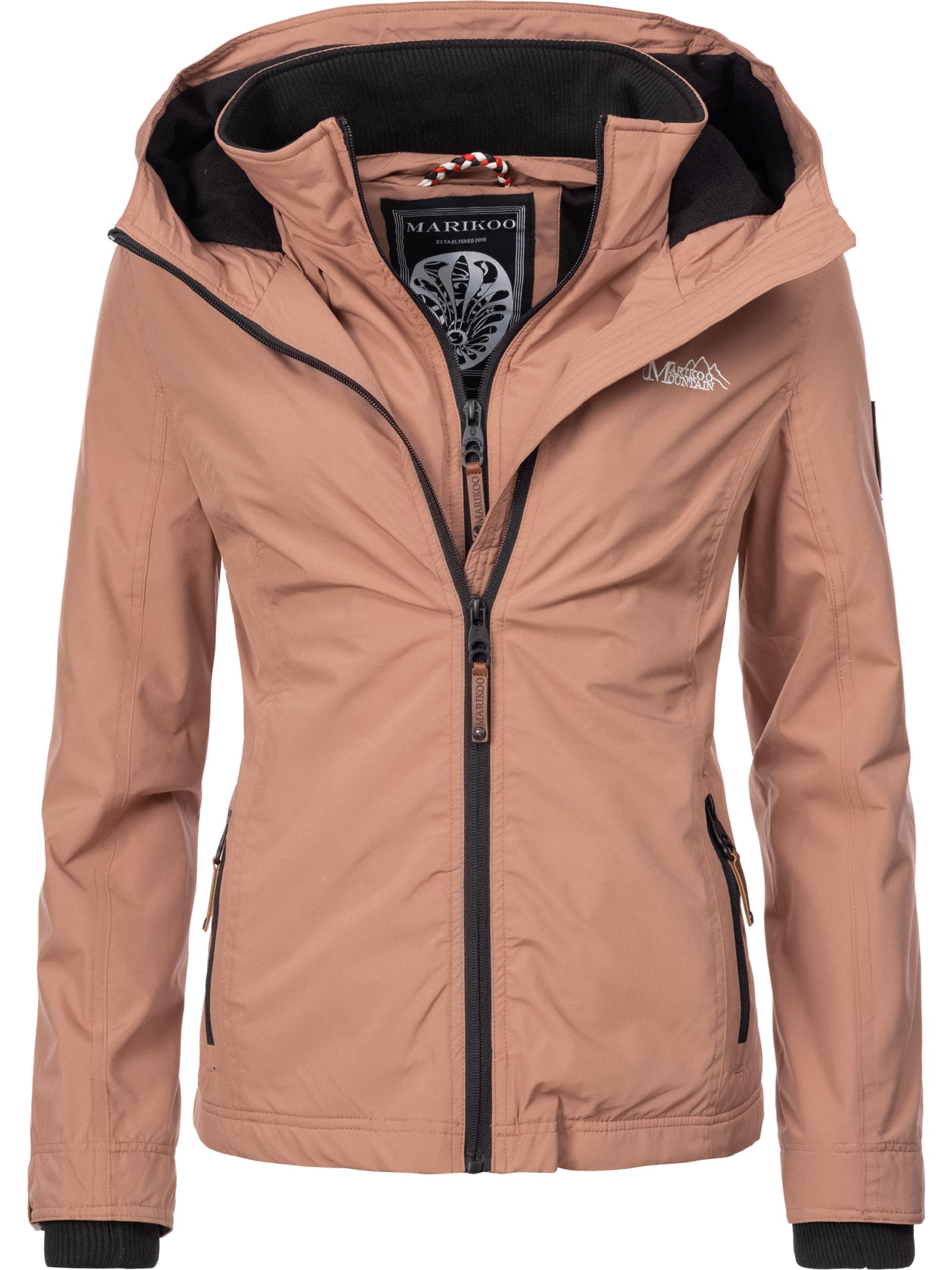 Leichte Übergangsjacke mit Kapuze "Erdbeere" Terracotta
