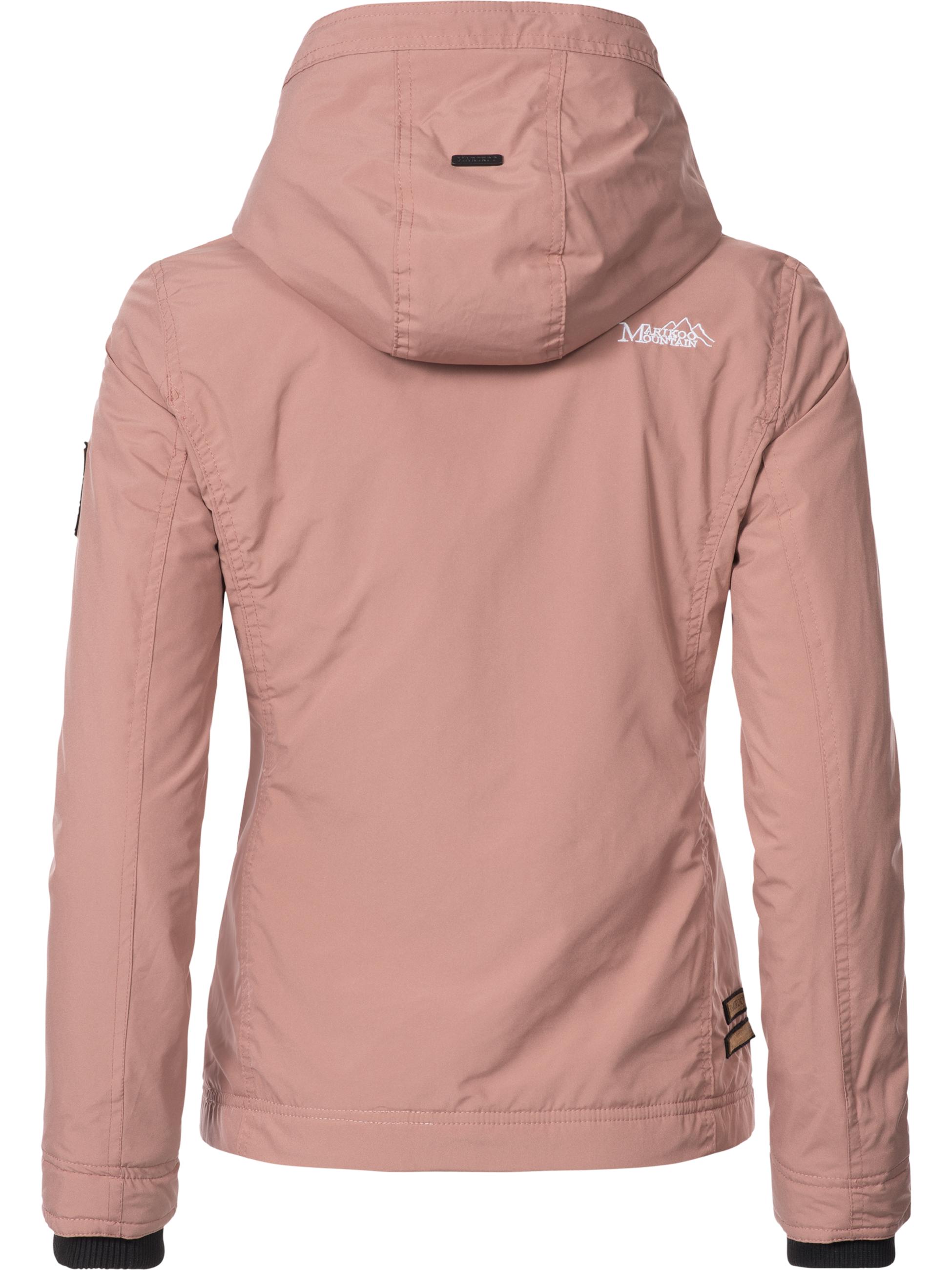 Leichte Übergangsjacke mit Kapuze "Erdbeere" Terracotta