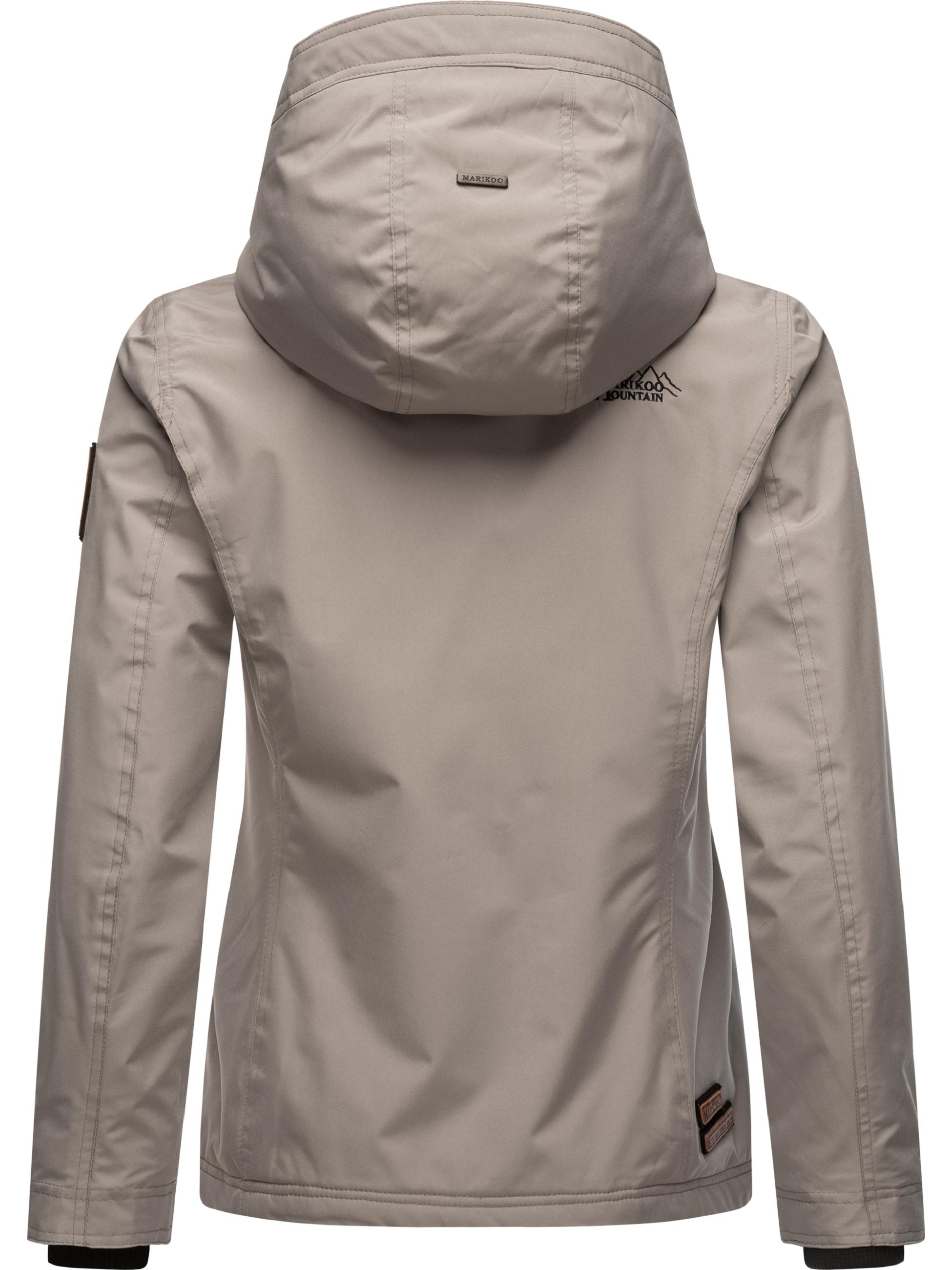 Leichte Übergangsjacke mit Kapuze "Erdbeere" Zinc Grey