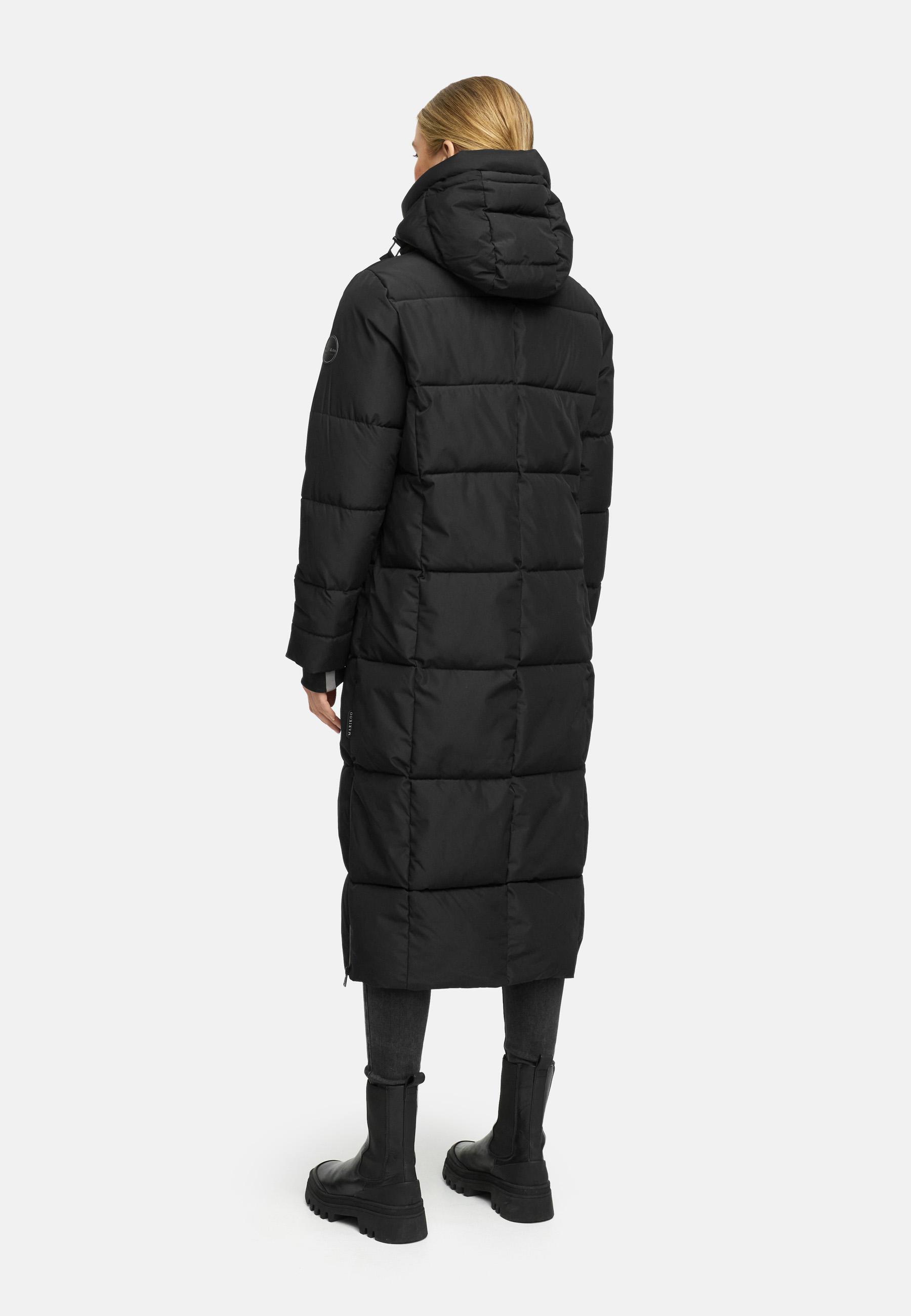 Winter Steppmantel mit wasserdichten Reißverschlüssen "Firella XVI" Black